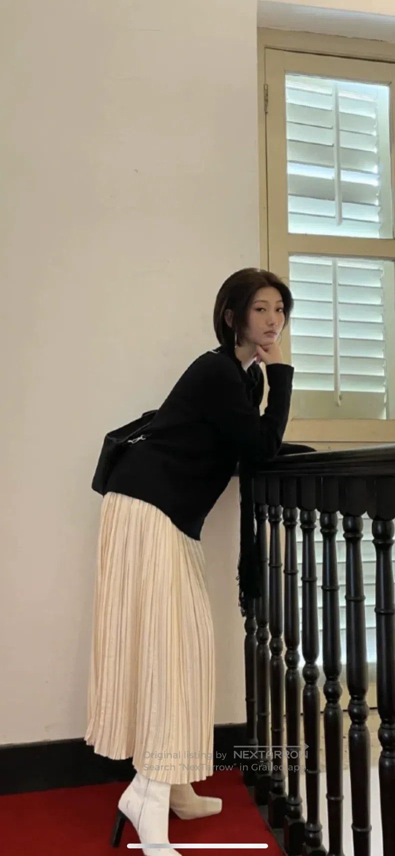 Jil Sander Jil Sander size 34 Beige skirt Size 33" - 3 Thumbnail