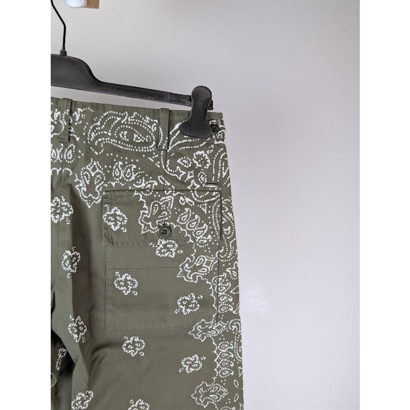 Amiri o1rshd1 Bleached Bandana Field Pants in Olive Green Size US 32 / EU 48 - 14 Thumbnail
