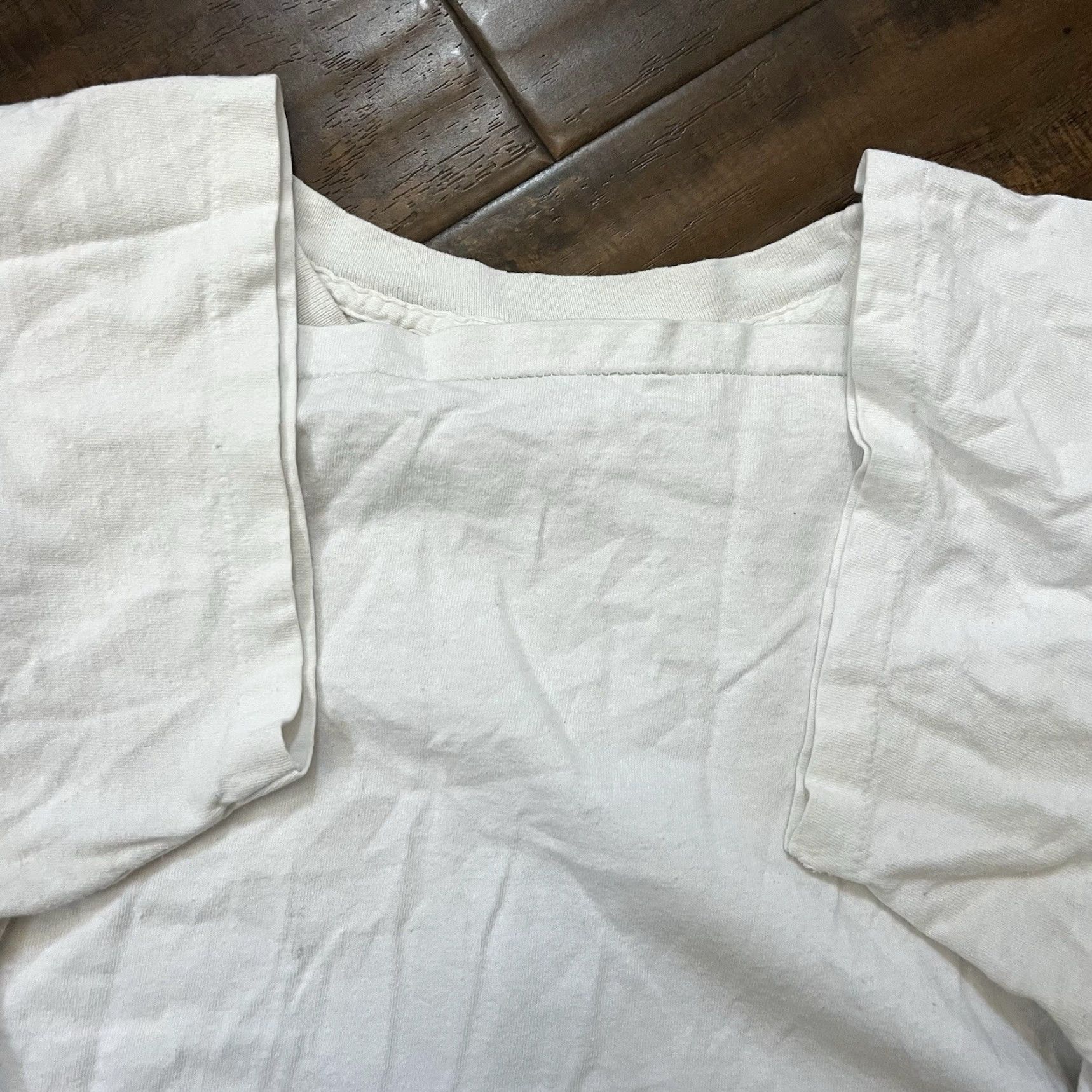 Nike VINTAGE 80s Nike Swoosh Graphic T-Shirt White L Mens 90s Tennis Size US L / EU 52-54 / 3 - 6 Thumbnail
