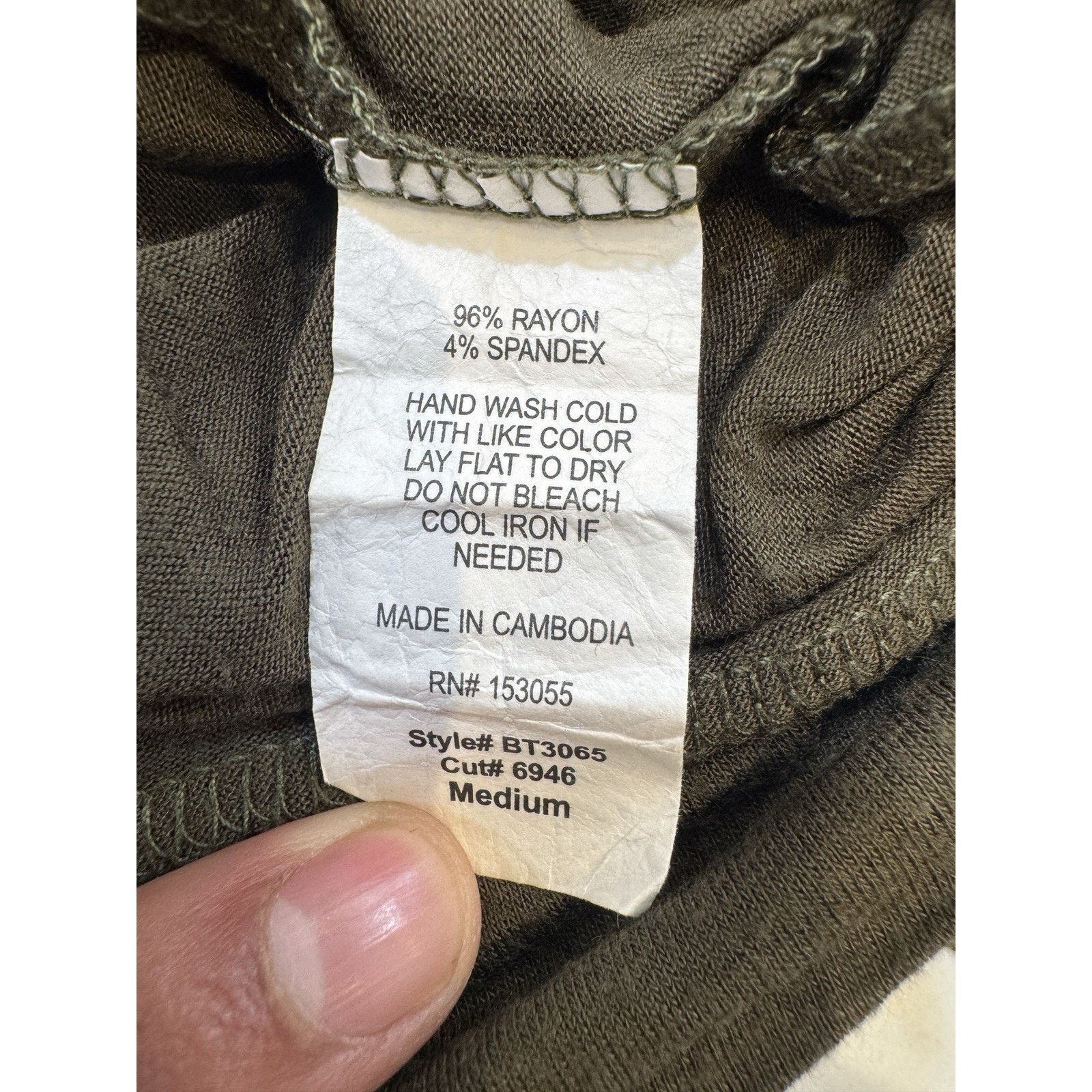 Other Hippie Chic Olive Green Lightweight Hoodie Top Womens Medium Size M / US 6-8 / IT 42-44 - 8 Thumbnail