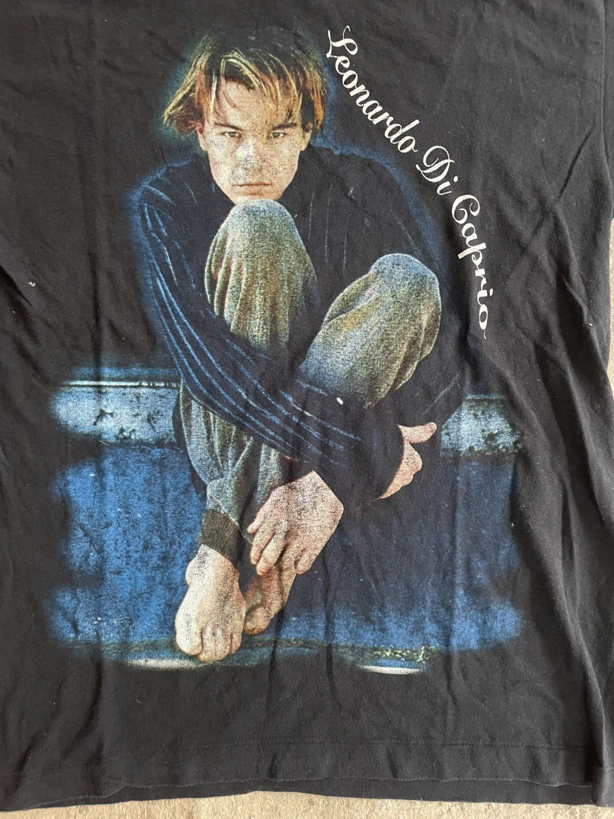Vintage 90s Single stitch Leonardo Dicaprio tee Size US L / EU 52-54 / 3 - 3 Thumbnail