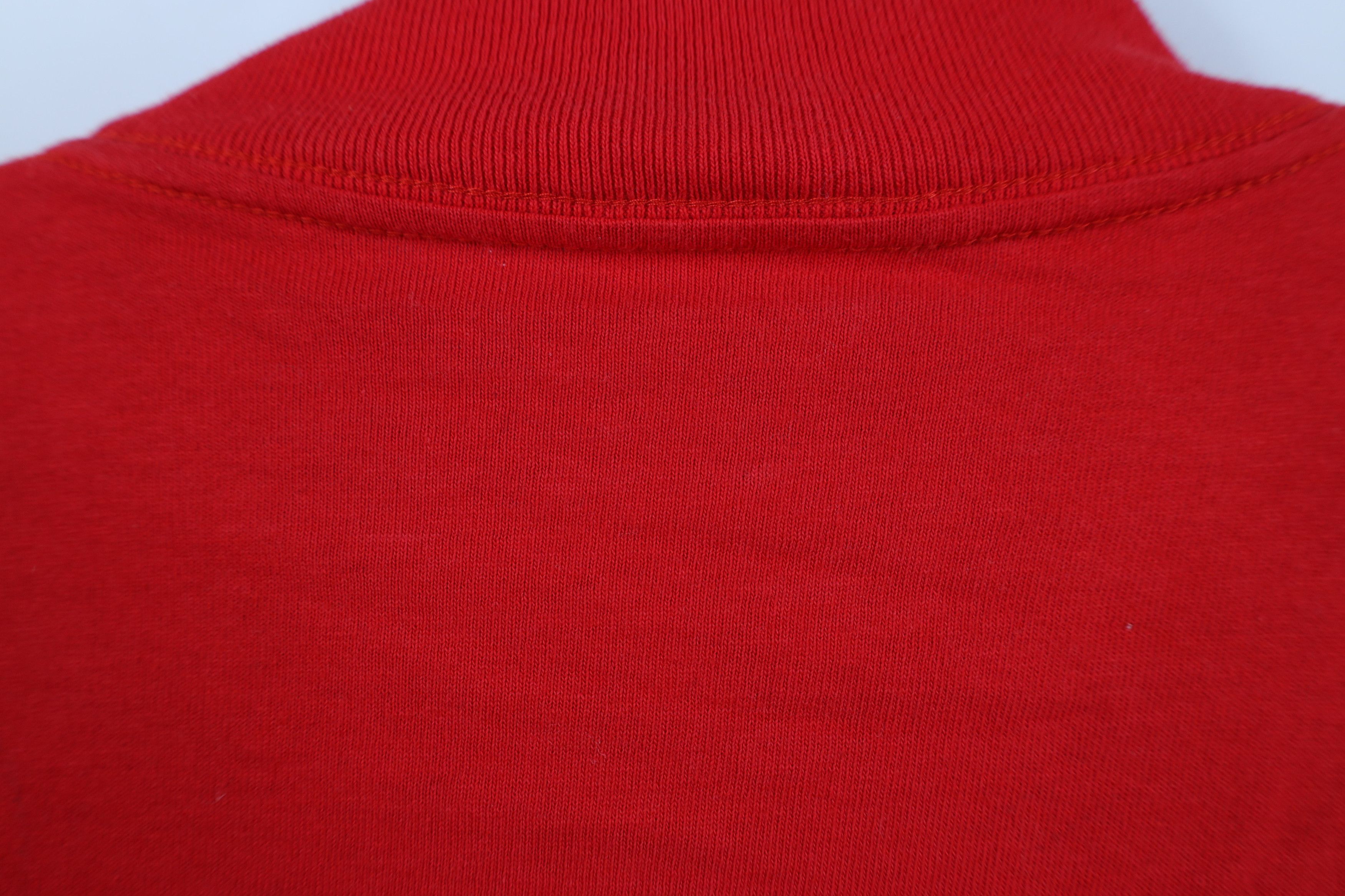Puma Vintage 90s Puma Red Wings Mock Neck Long Sleeve T-Shirt Size US M / EU 48-50 / 2 - 9 Thumbnail