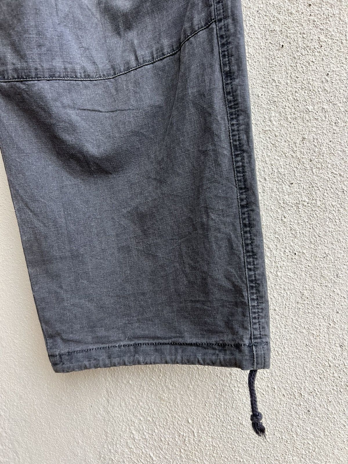 Shellac Vintage Revolver Japan Fade Grey Ripstop Baggy Cargo Trouser Size US 34 / EU 50 - 13 Thumbnail