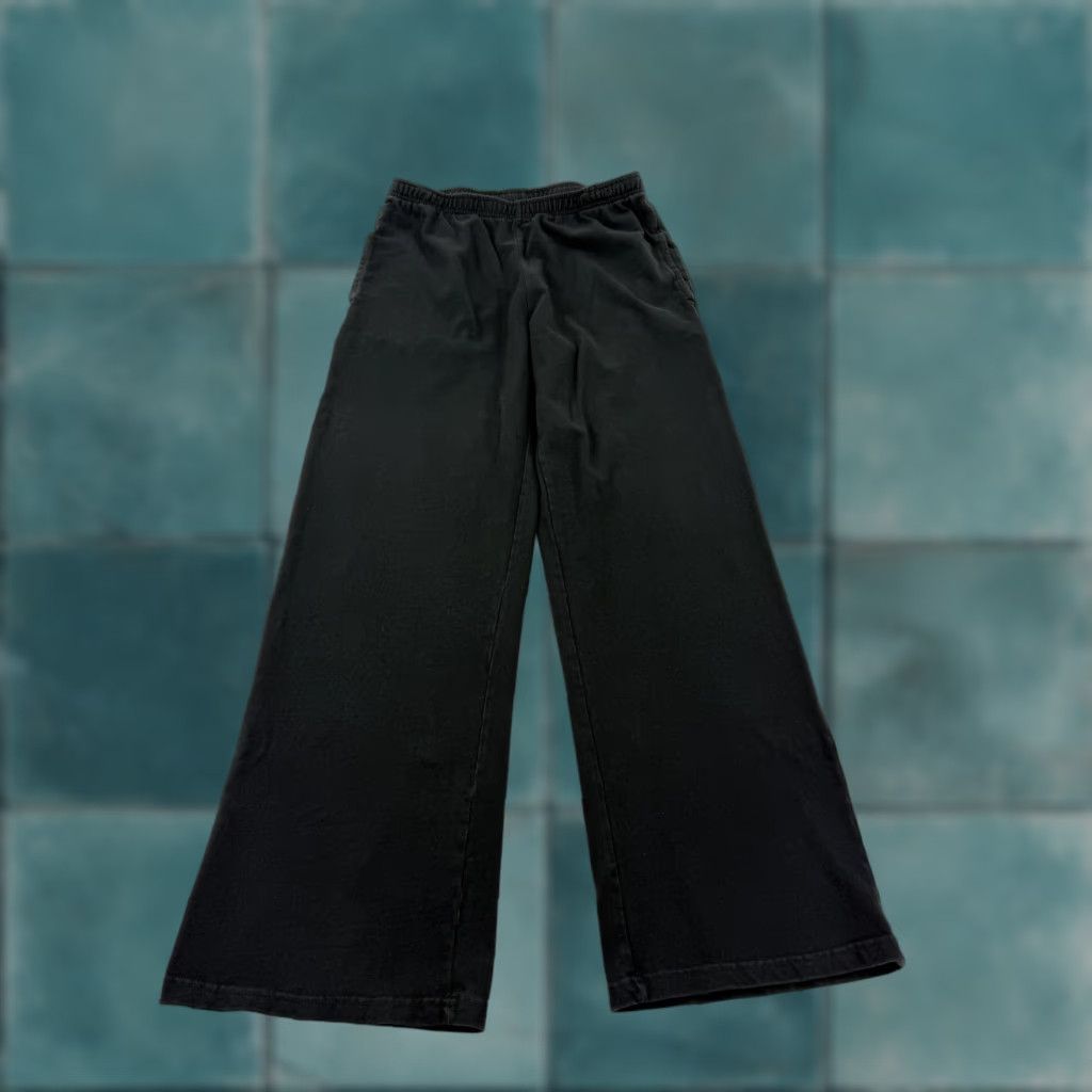 Vintage J. Galt Womens Small Black Knit Sweatpants Drawstring Elastic Waist Lounge Pants Straight Leg Casual Size 28" / US 6 / IT 42 - 1 Thumbnail