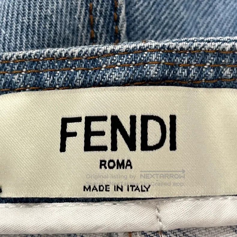 Fendi Fendi Blue Denim Shorts Size 42" / US 20 - 4 Thumbnail