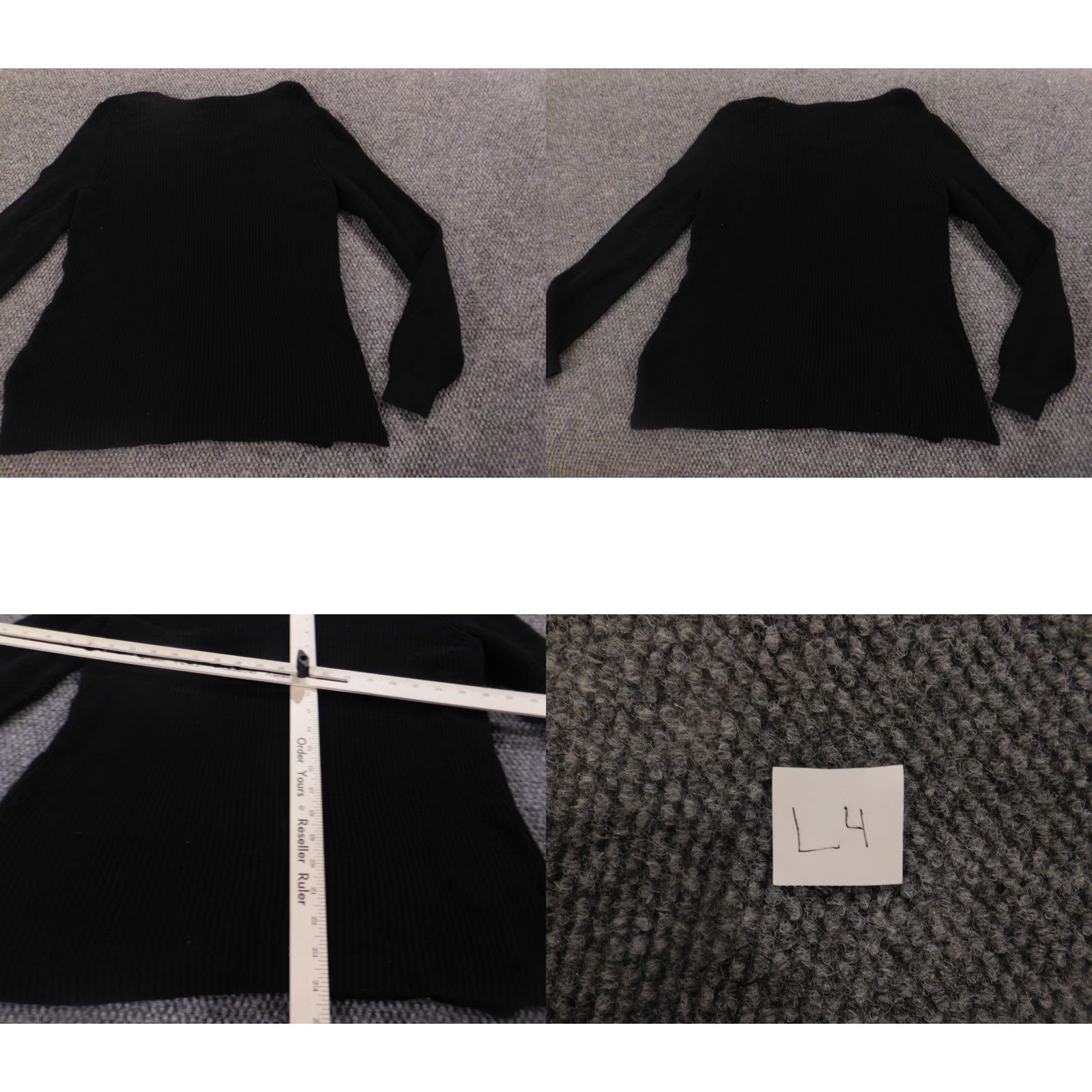 Old Navy Old Navy Sweater Womens S Black Solid Cable-Knit Turtleneck Pullover Zip Stretch Button Regular Size S / US 4 / IT 40 - 8 Thumbnail
