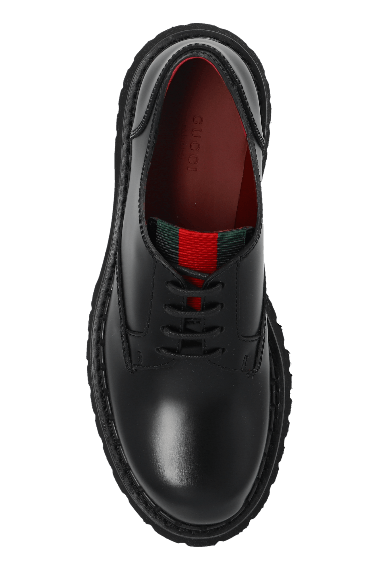Gucci oc11z1025 Lace-Up Shoes With Web in Black Size US 11 / IT 41 - 6 Thumbnail