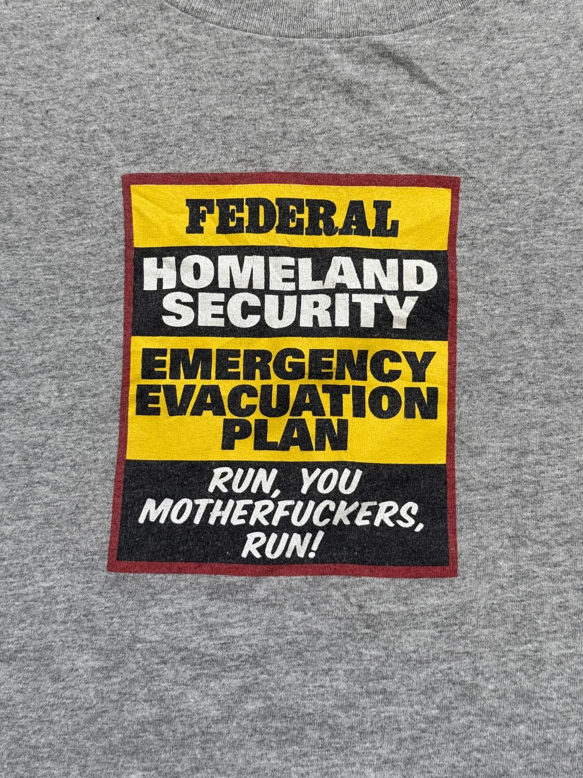 Delta Y2K Homeland Security T-shirt Fed Evacuation Plan Tee XL Size US XL / EU 56 / 4 - 3 Thumbnail