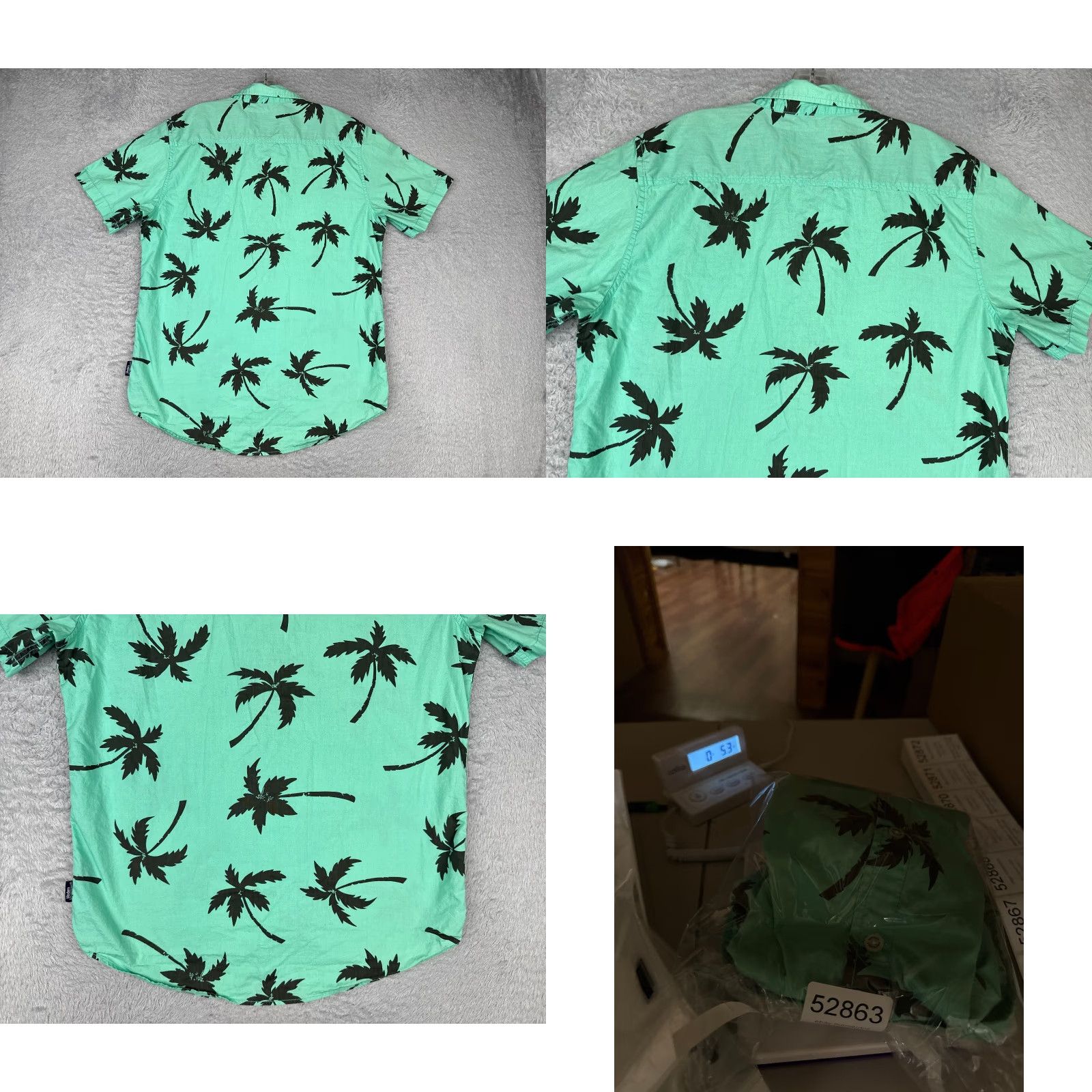 Vintage Coconut Connection Hawaiian Shirt Men Large Green Palm Tree Cotton Size US L / EU 52-54 / 3 - 9 Thumbnail