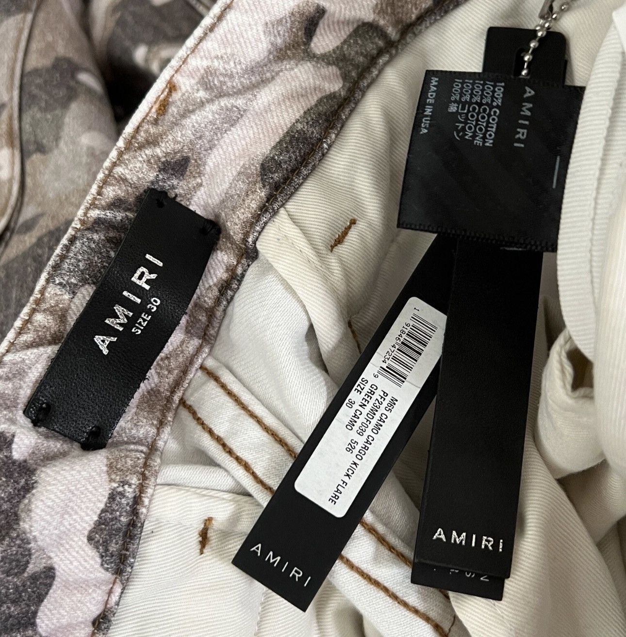 Amiri Amiri M65 Kick Flare Denim Camo Jeans size 30 Size US 30 / EU 46 - 8 Thumbnail