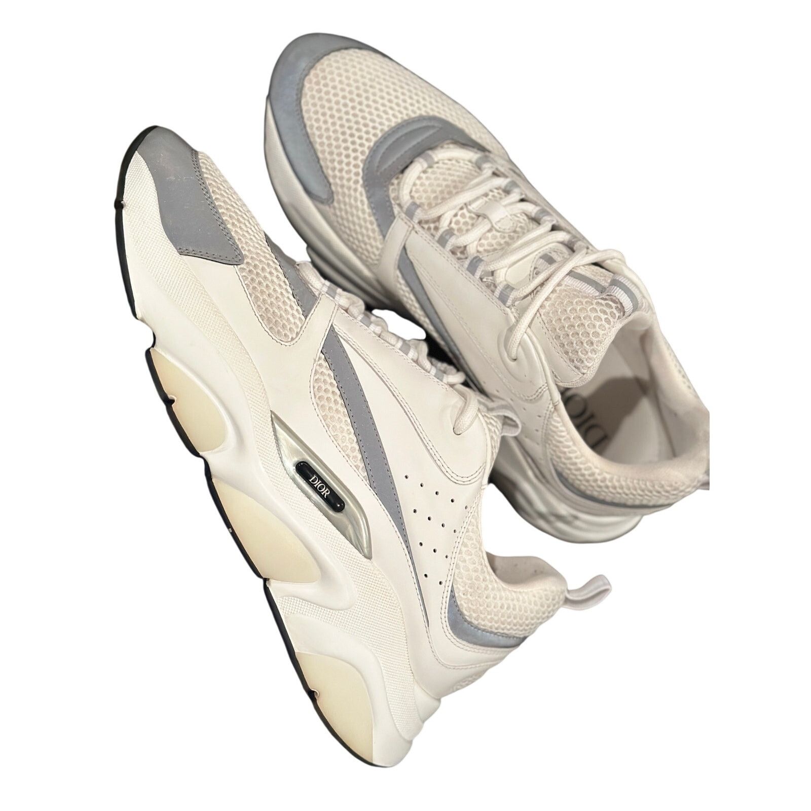 Dior Size 14 - Dior B22 White Sneakers Size US 14 / EU 47 - 3 Thumbnail