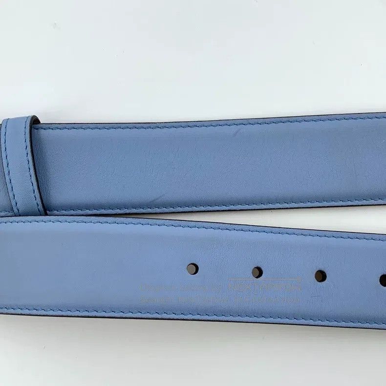 Gucci Gucci Blue logo smooth buckle belt Size ONE SIZE - 8 Thumbnail
