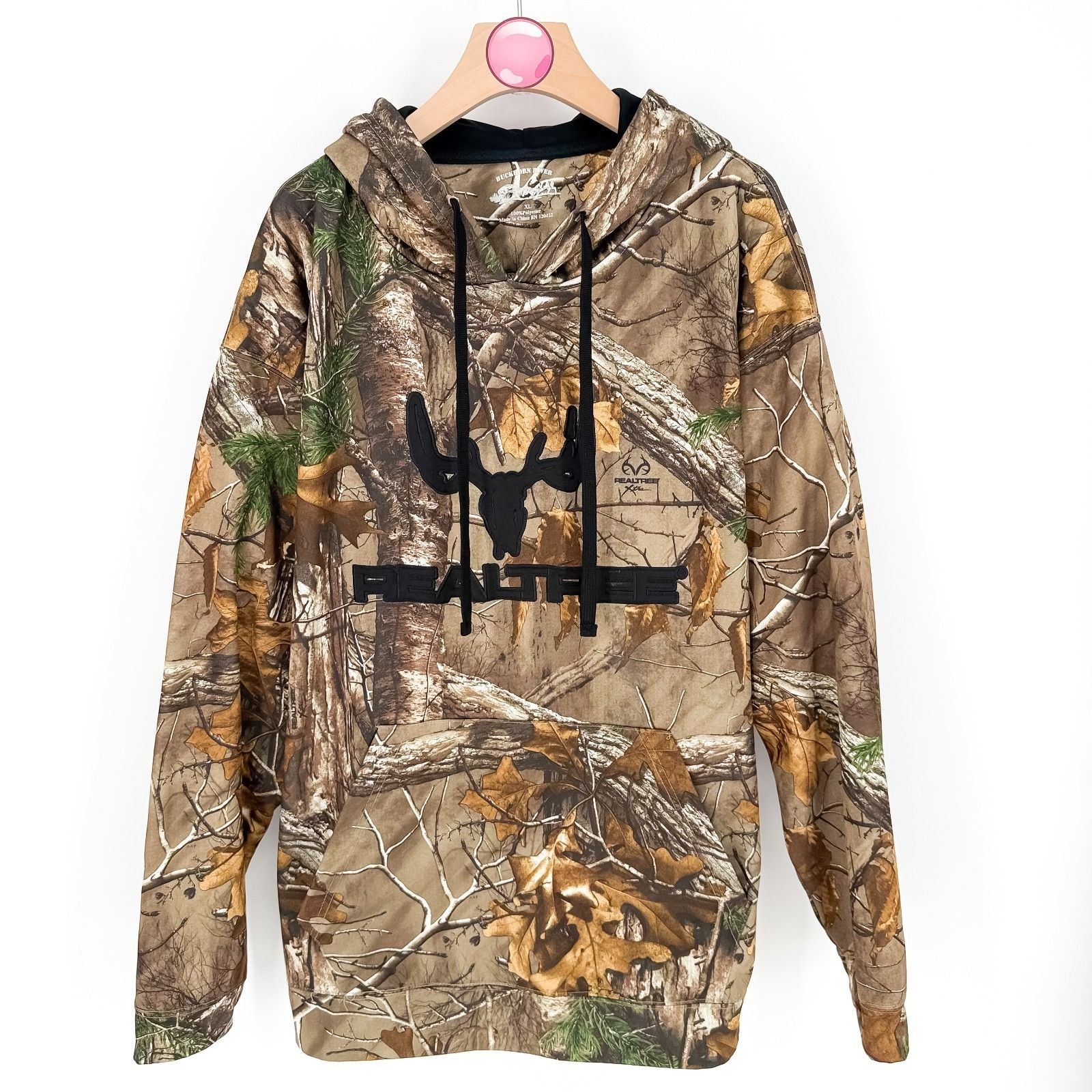 Realtree Buckhorn River RealTree Camo Hoodie Hunting Deer Skull Sweat Size US XL / EU 56 / 4 - 1 Thumbnail