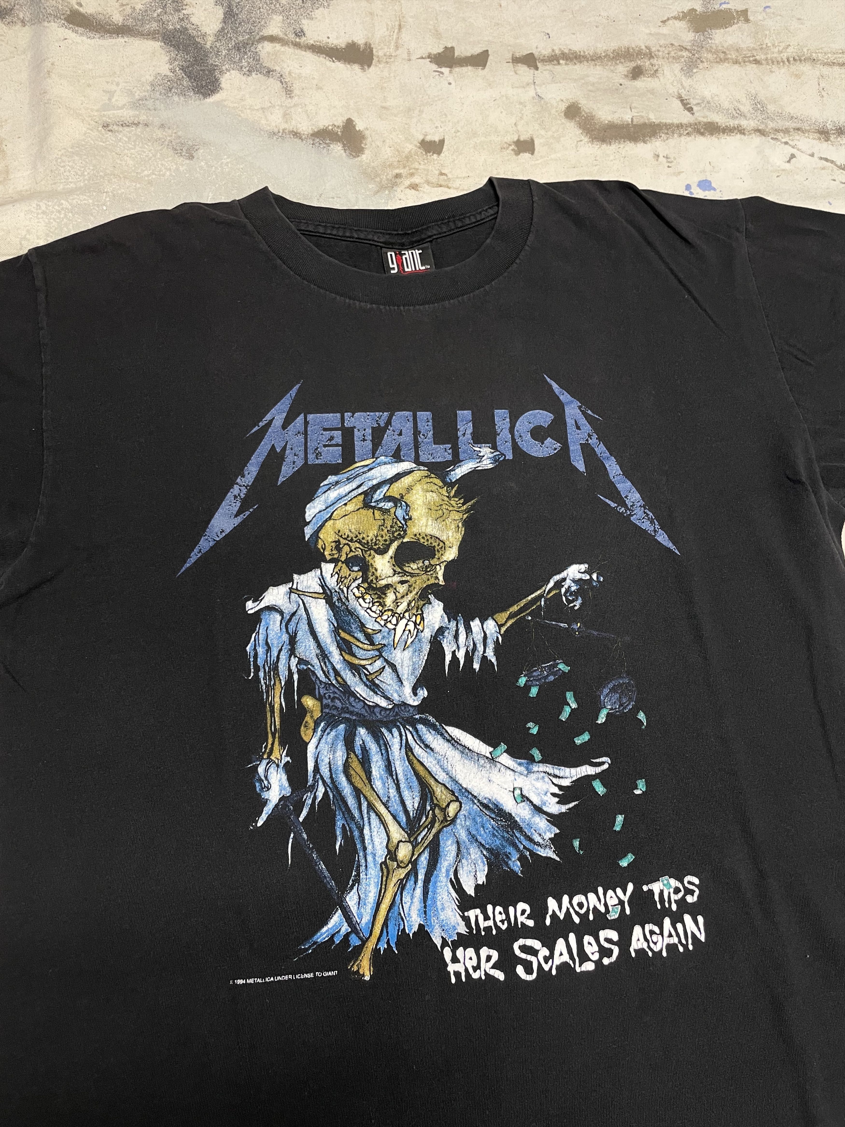 Band Tees Vintage 1994 Metallica Doris T- Shirt Giant Tag Rare Size US XL / EU 56 / 4 - 2 Thumbnail