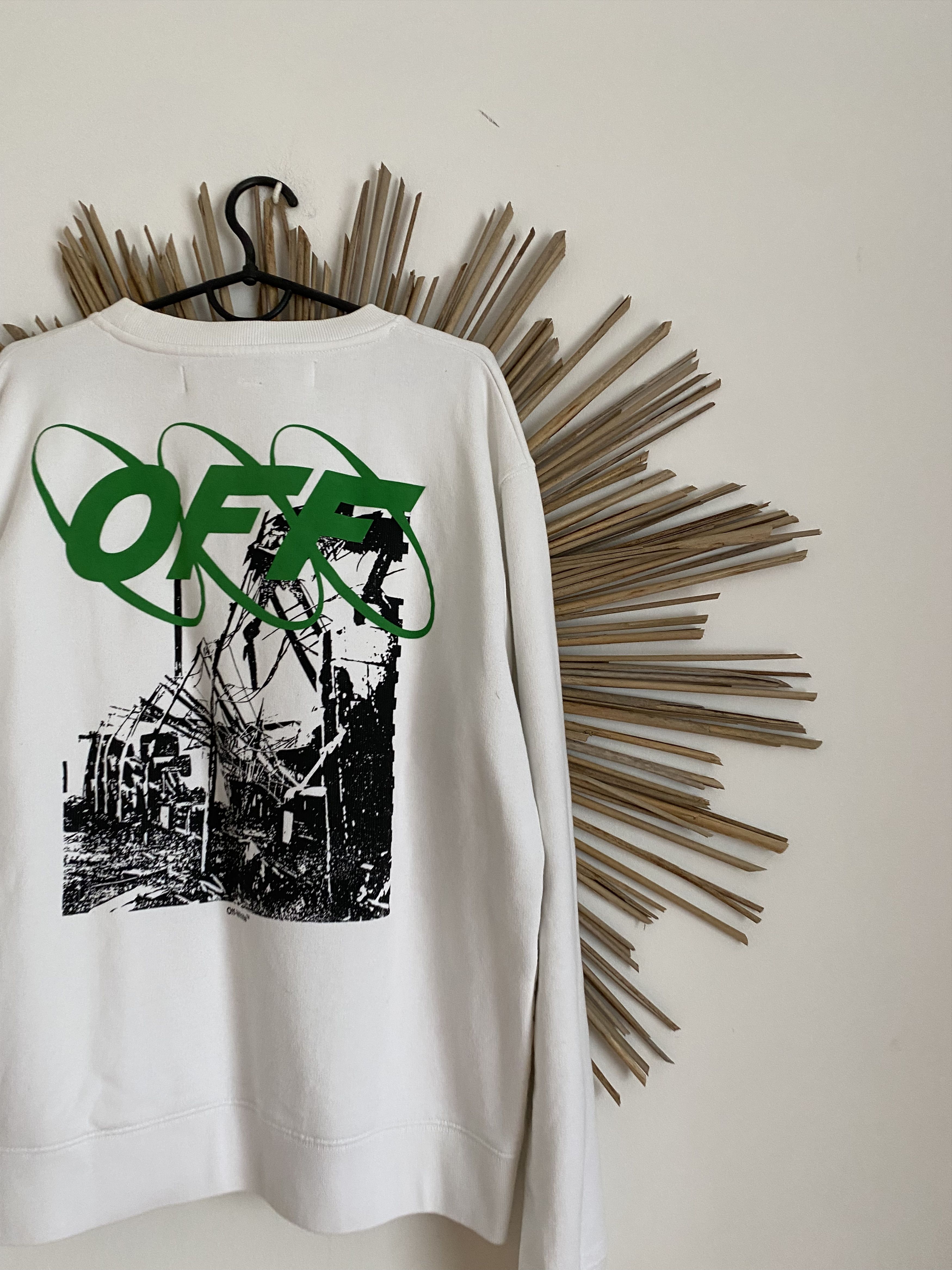 Off-White Off-White Main Label fall-winter 19-20 rare sweatshirt Size US L / EU 52-54 / 3 - 6 Thumbnail
