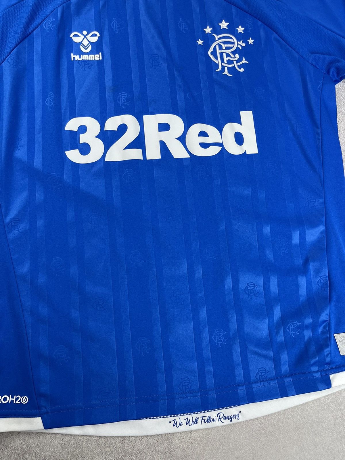 Vintage Glasgow Rangers 2018/19 Home Football Shirt Soccer Jersey Size US M / EU 48-50 / 2 - 2 Thumbnail