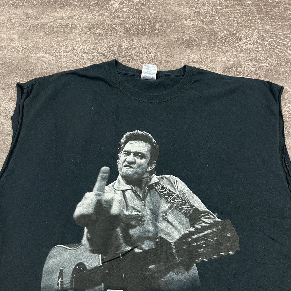 Vintage Gildan Jonny Cash 2009 T Shirt Size US XL / EU 56 / 4 - 2 Thumbnail