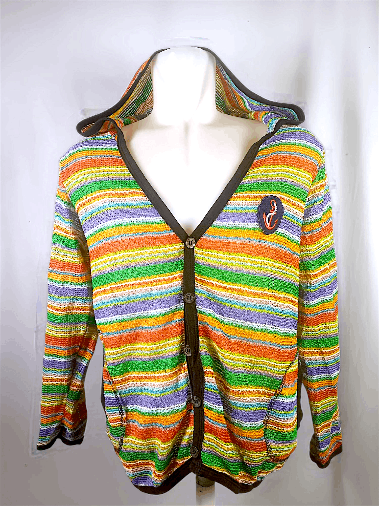 Japanese Brand LIZLIZA Mesh Net Cardigan Hoodie Size US L / EU 52-54 / 3 - 1 Thumbnail