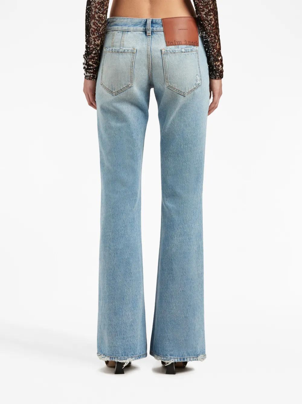 Palm Angels o1y1125 Denim Pant in Blue Size 25" / US 0 / IT 36 - 4 Thumbnail