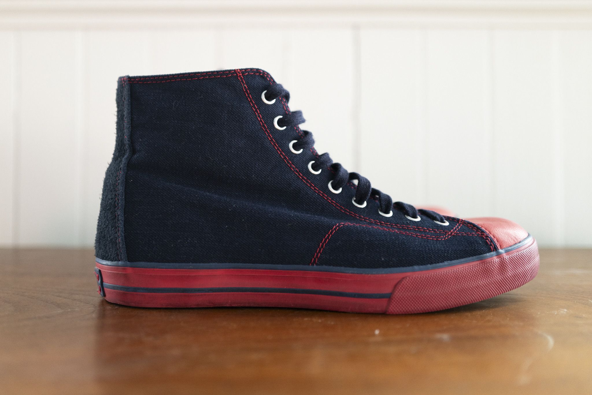 Visvim VISVIM JAIPUR HI DENIM SNEAKERS SZ 9 NIB Size US 9 / EU 42 - 4 Thumbnail