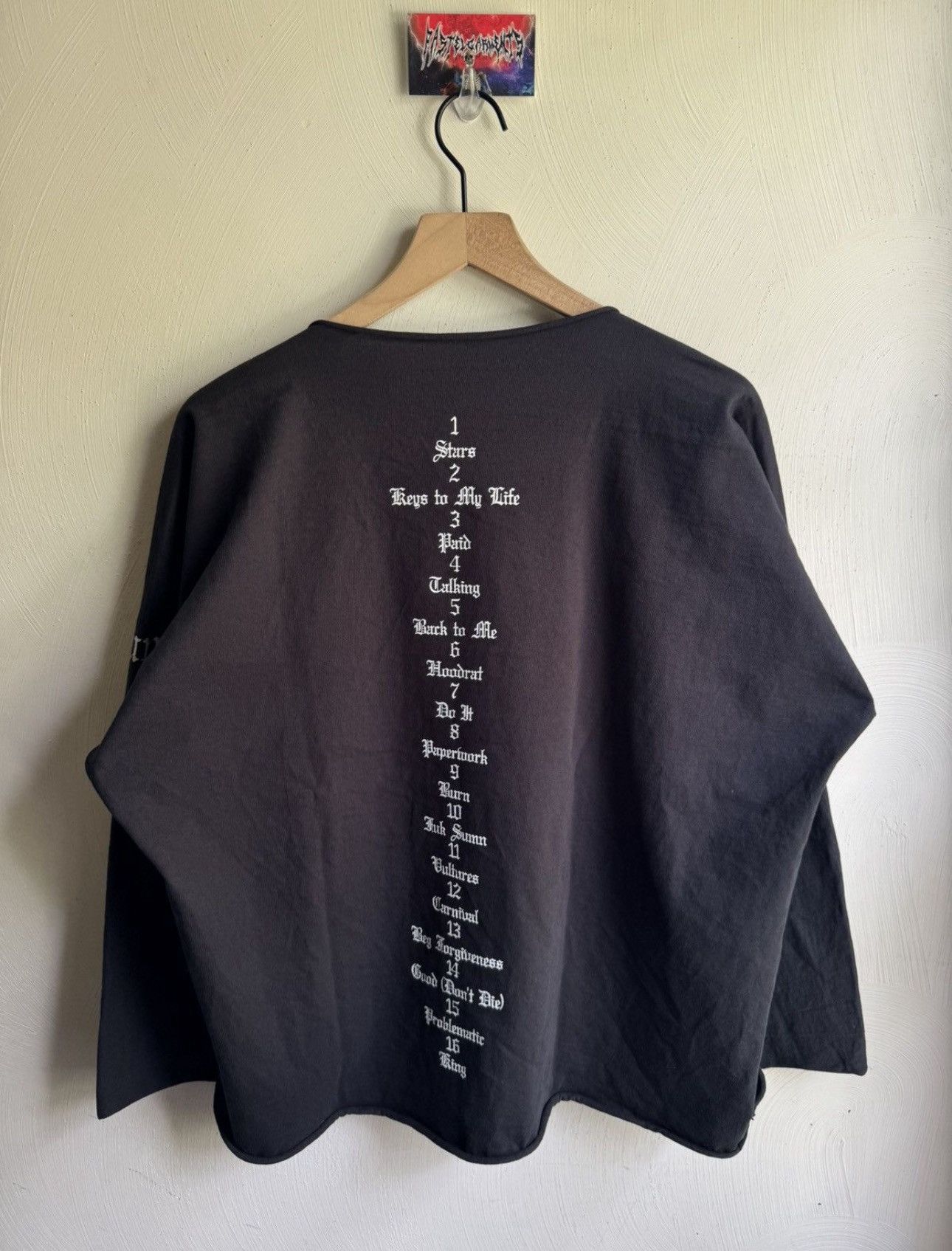Yeezy Vultures Album Cover Long Sleeve Tee Black Size 1