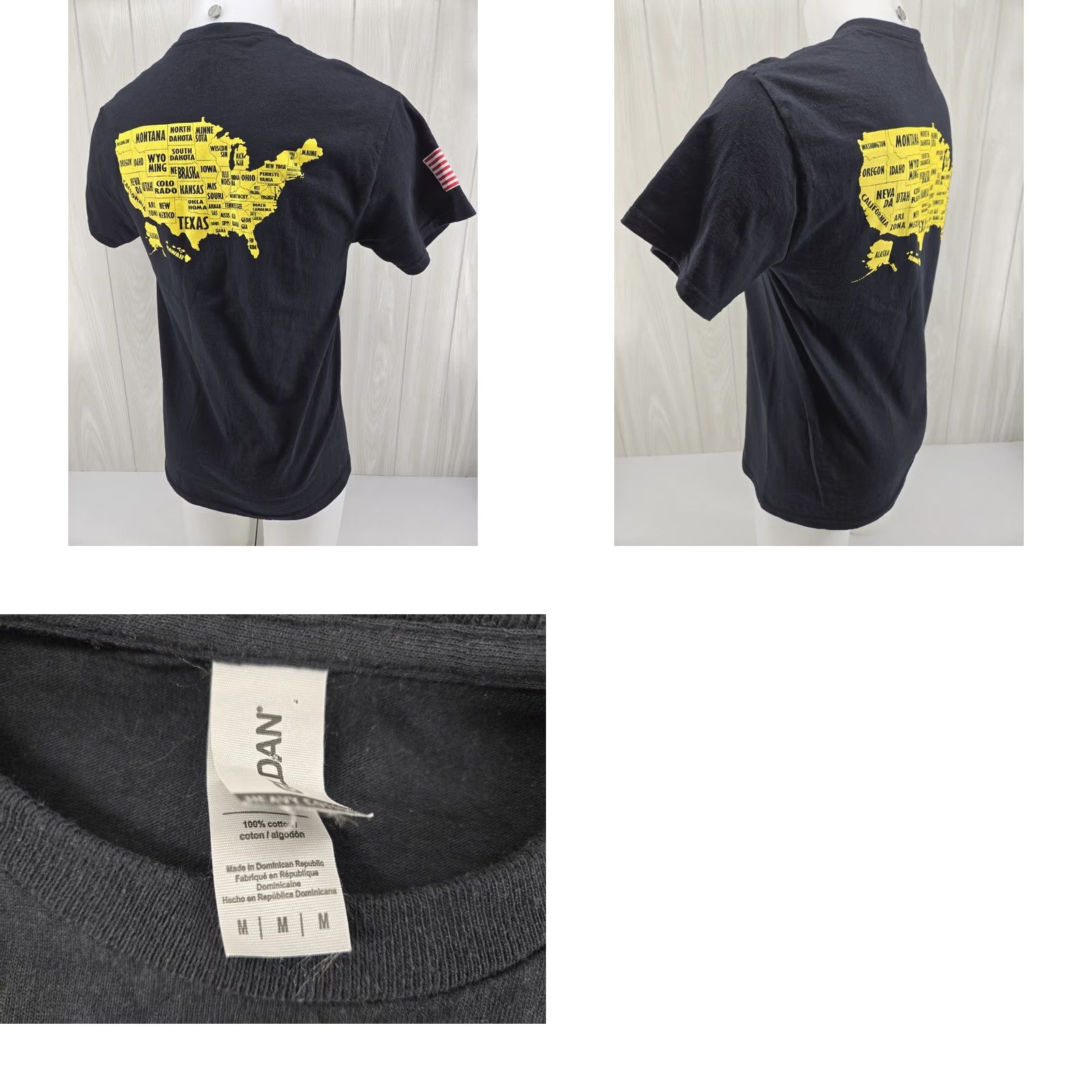 Gildan VINTAGE The Marshall Tucker Band Live On Cloud 9 Logo T Shirt Concert Tour Medium Shirt Mens Black Cotton Logo Double-Sided 90s Size US M / EU 48-50 / 2 - 8 Thumbnail
