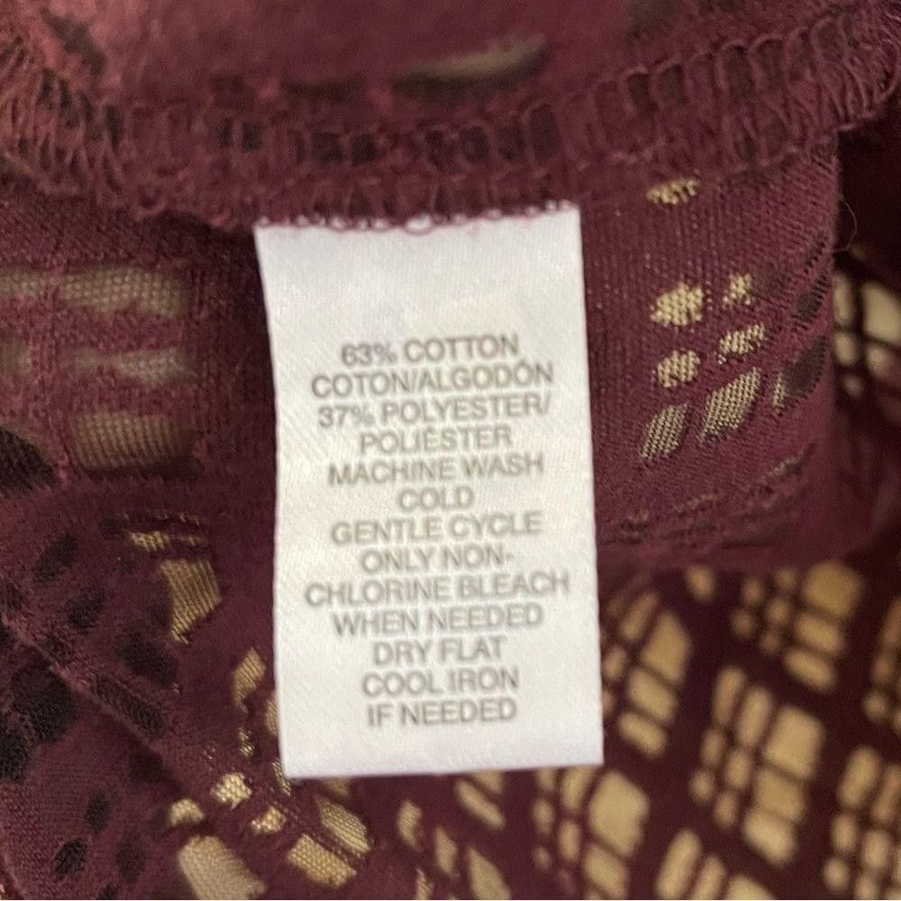 Loft LOFT semi sheer windowpane pattern crew neck tee size XL Size XL / US 12-14 / IT 48-50 - 7 Thumbnail