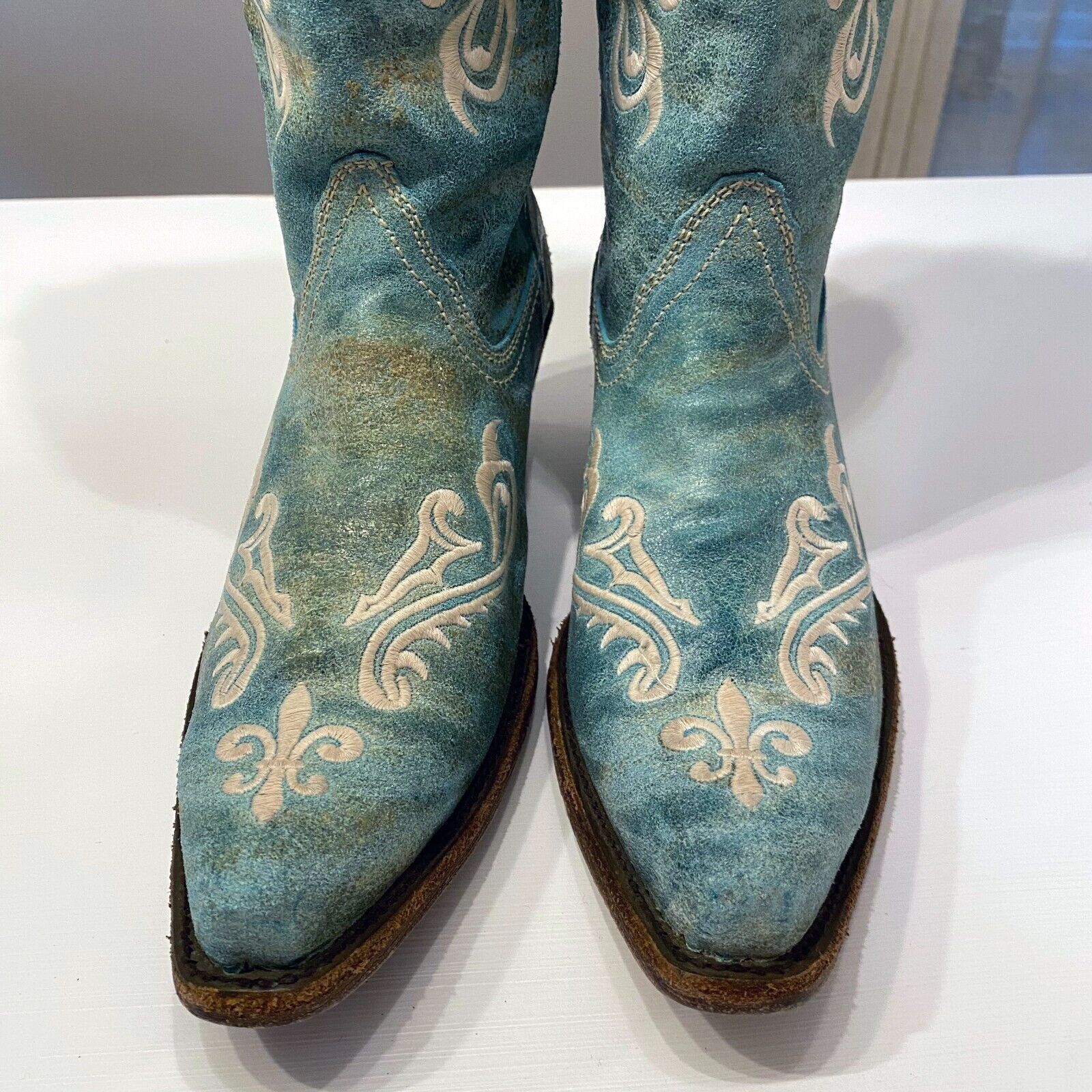 Corral Corral Turquoise Blue Cortez Cowboy Boots Style R1973 9.5 M Size US 9.5 / IT 39.5 - 5 Thumbnail