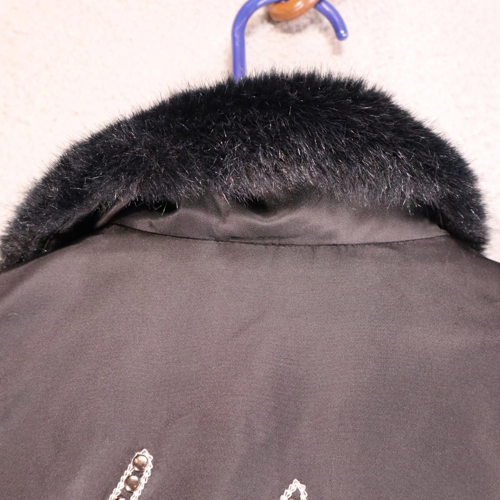 Other Harley Davidson Women Small Black Studded Fur collar Jacket Size ONE SIZE - 11 Thumbnail