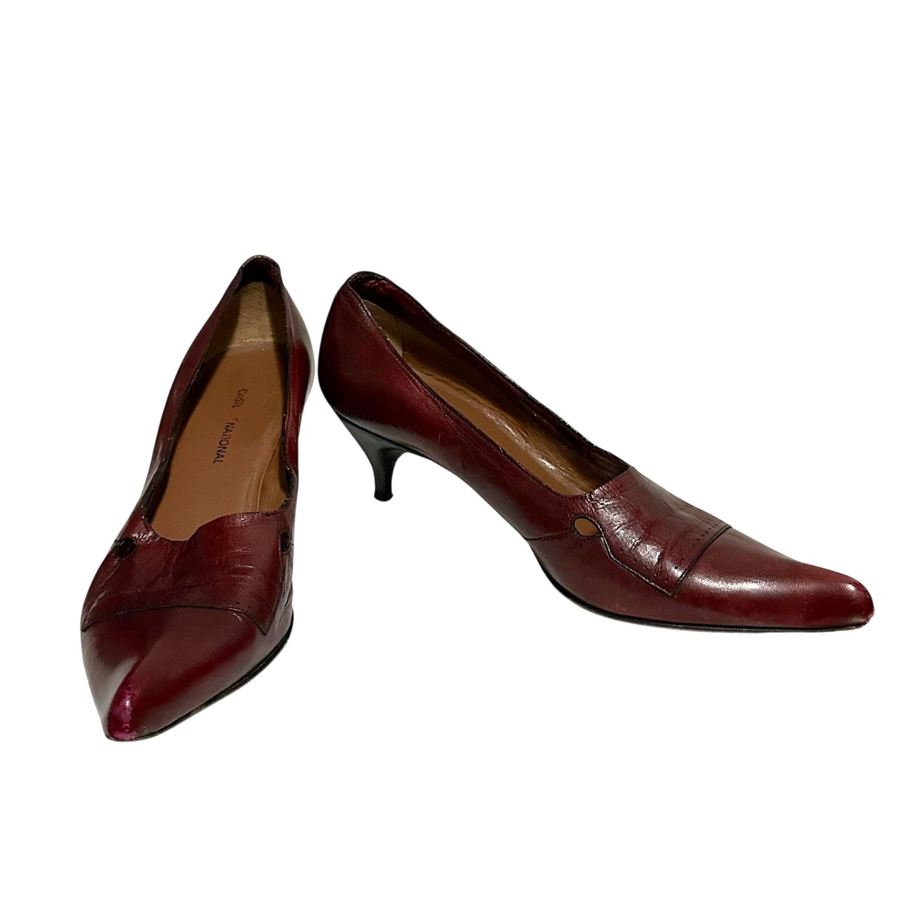 Costume National Vintage Y2K Costume National distressed pumps 38.5 EU, Dark Size US 8.5 / IT 38.5 - 2 Thumbnail