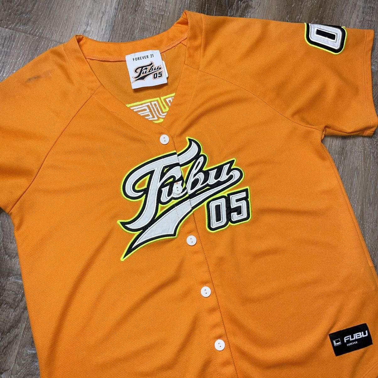 Fubu Fubu Forever 21 Baseball Jersey Top Womens Small Vintage Y2K Size M / US 6-8 / IT 42-44 - 3 Thumbnail