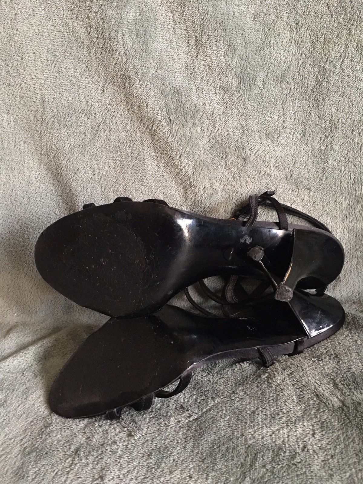 Moschino Moschino Cheap and Chic Black Leather Strappy Heels EU 39 Size US 9 / IT 39 - 9 Thumbnail