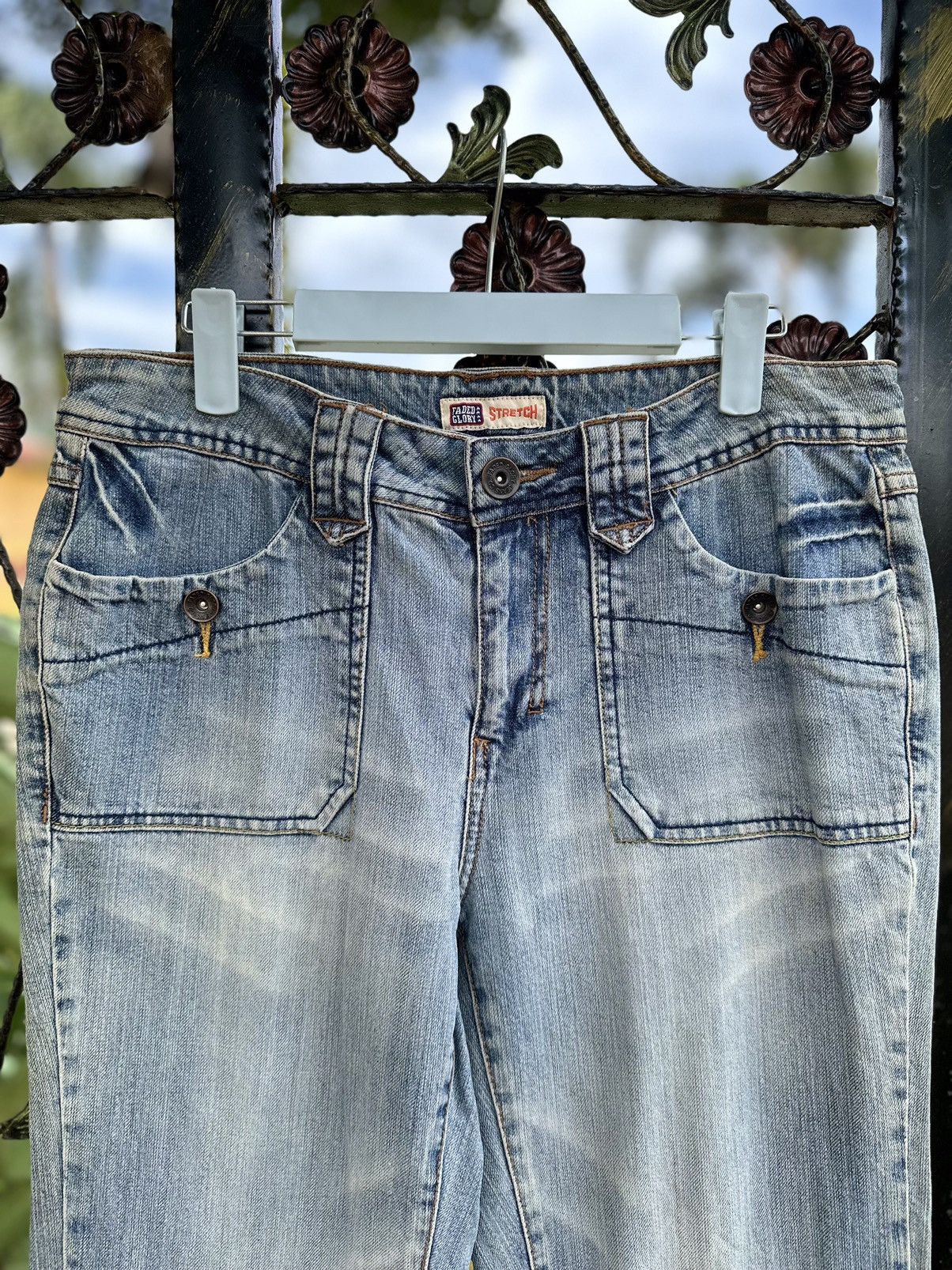 If Six Was Nine 💥Faded Glory💥 Jeans Crazy Pocket 💥 Size US 30 / EU 46 - 5 Thumbnail