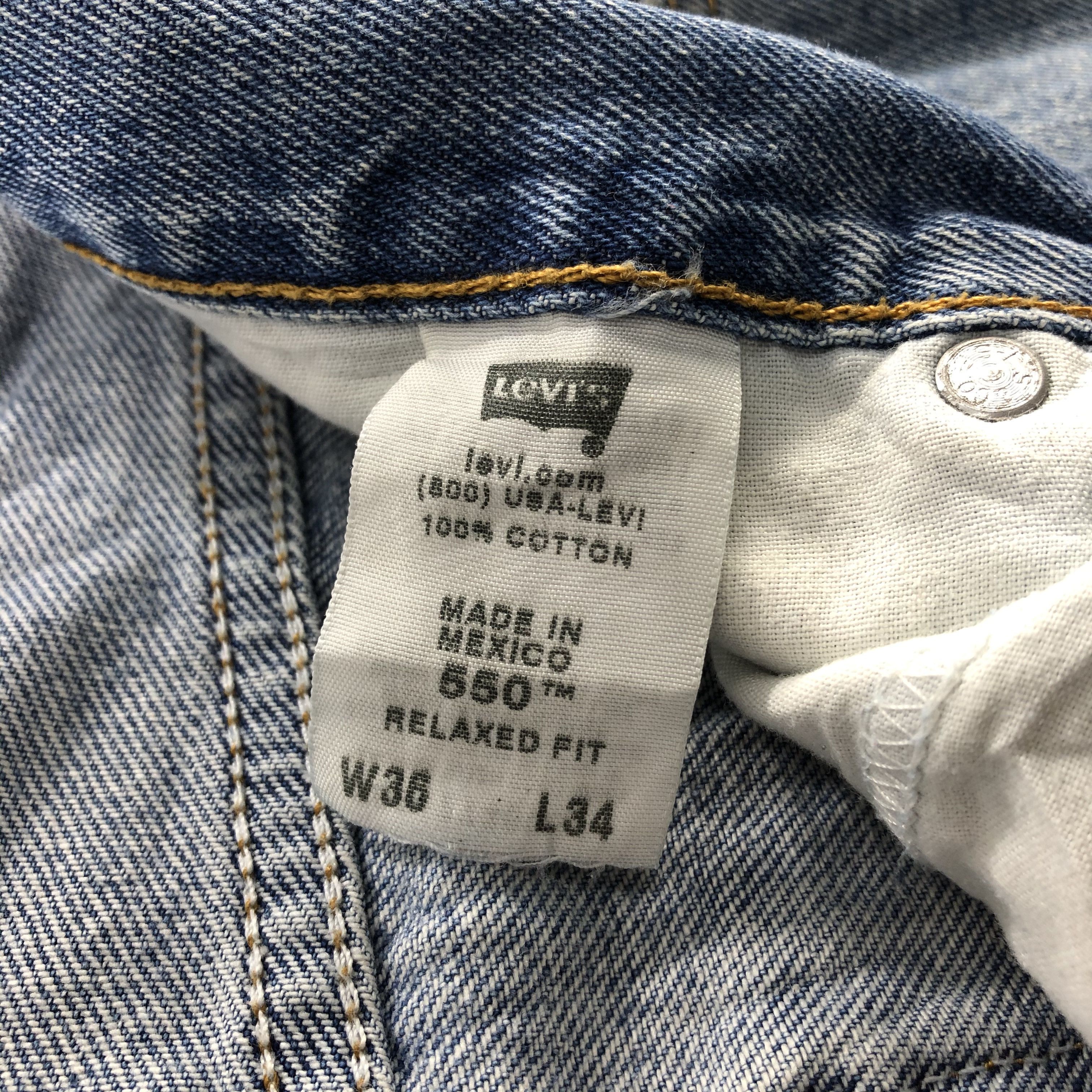 Levi's Vintage Stone Wash Levis 550 Jeans-J1292 Size US 38 / EU 54 - 9 Thumbnail