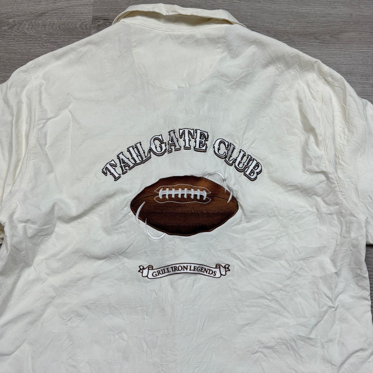 NFL × Tommy Bahama Tommy Bahama Tailgate Club NFL NY Giants Silk Shirt Men's L Size US L / EU 52-54 / 3 - 3 Thumbnail