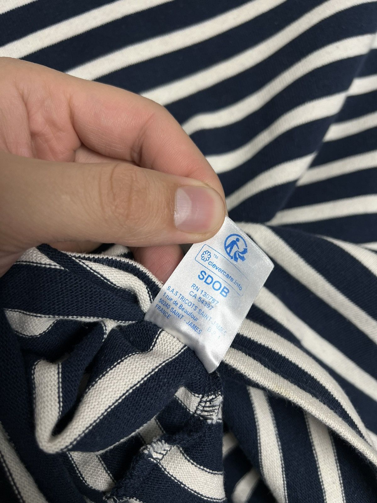 Saint James × Vintage Saint James Boat Neck Shirt Striped Nautical Top Long Sleeve Size S / US 4 / IT 40 - 4 Thumbnail