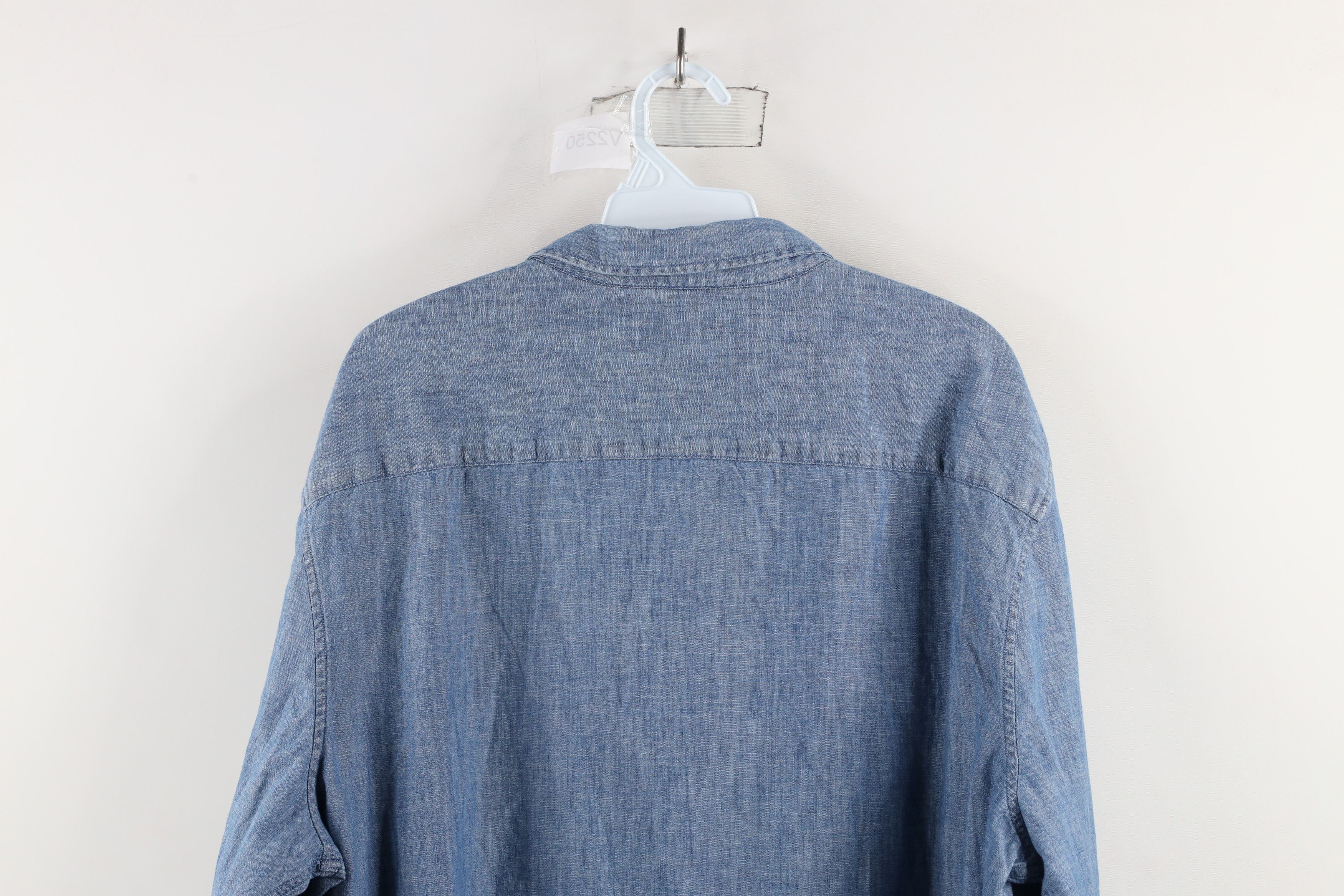 Calvin Klein × Vintage Vintage Calvin Klein Collared Button Down Shirt Blue Size US XL / EU 56 / 4 - 8 Thumbnail