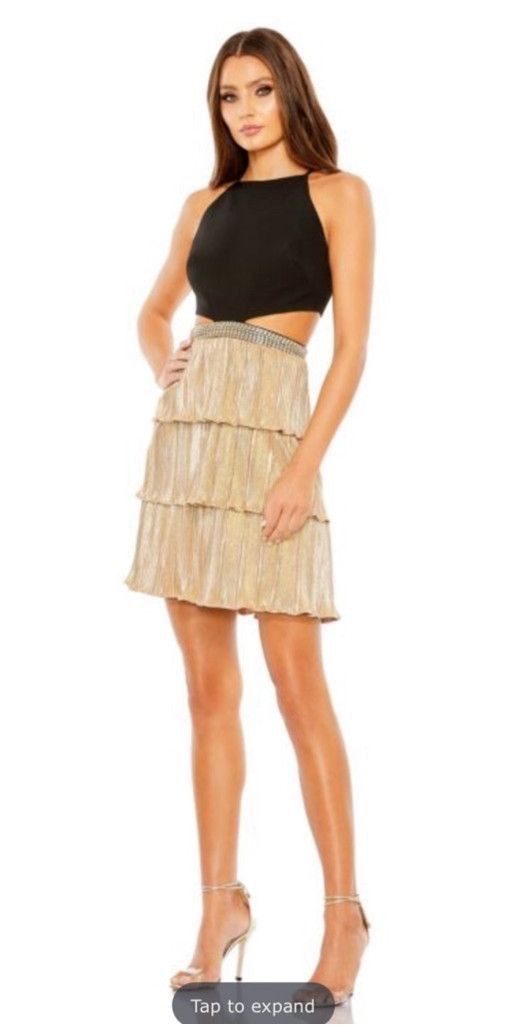Mac Duggal Women's Mac Duggal Gold Dress Size 2 Size XS / US 0-2 / IT 36-38 - 1 Thumbnail