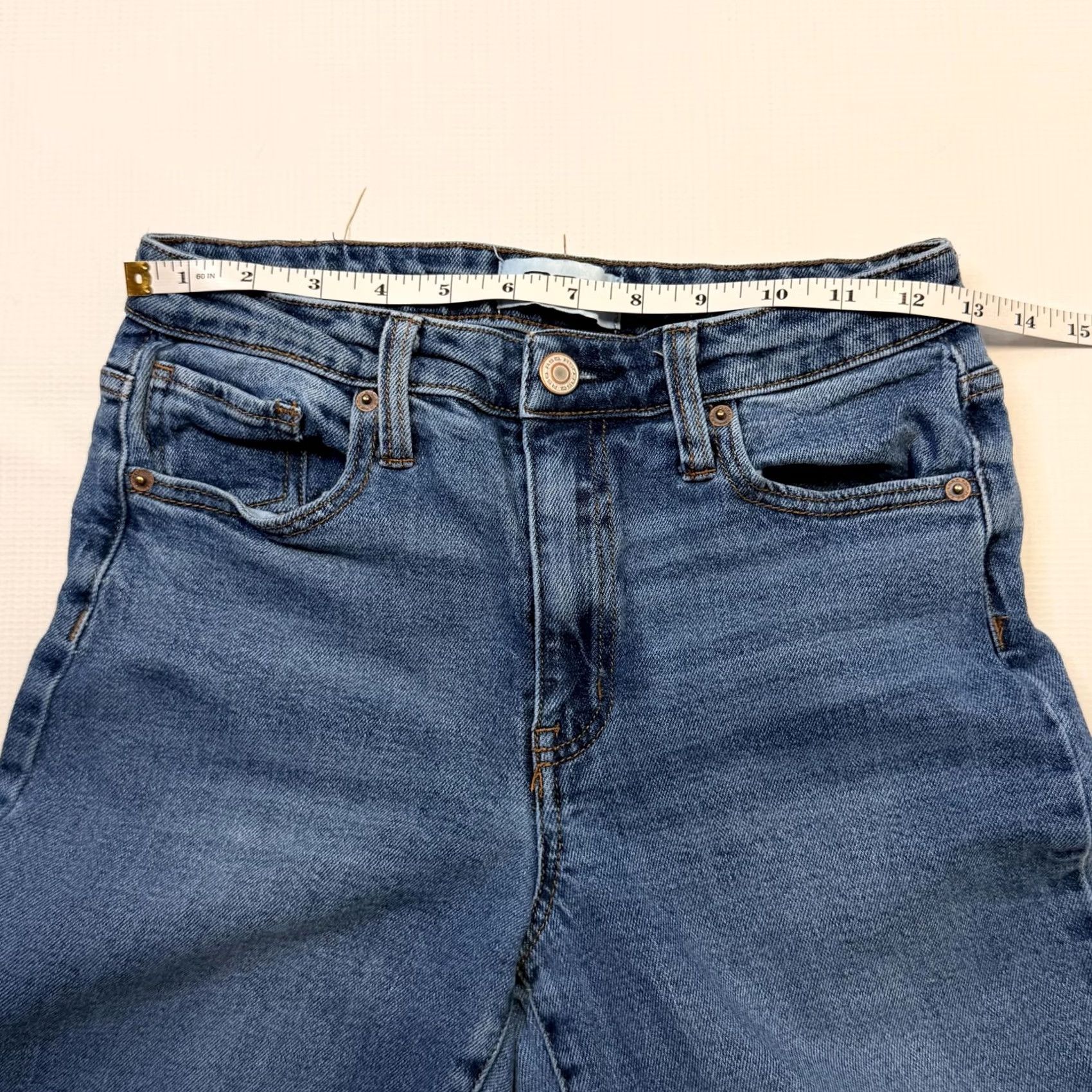 Rsq RSQ Jeans Womens 27 Blue High Rise Flare Denim 5 Pocket Medium Wash Shirt Womens Adult Medium Blue Size 27" / US 4 / IT 40 - 6 Thumbnail
