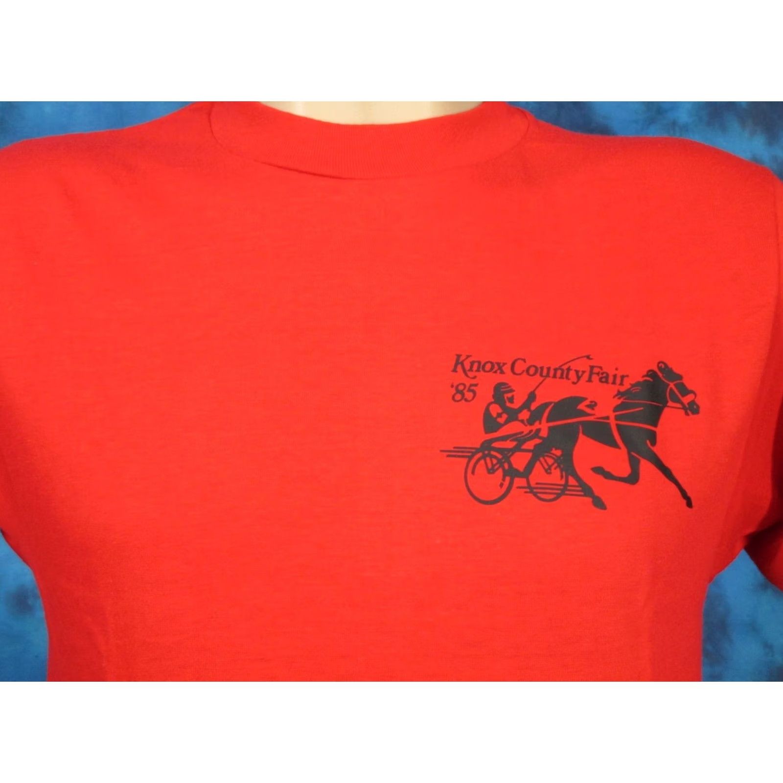 Vintage vintage KNOX COUNTY FAIR T-Shirt SMALL horse race ohio vintage 80s - Mens Size US S / EU 44-46 / 1 - 4 Thumbnail