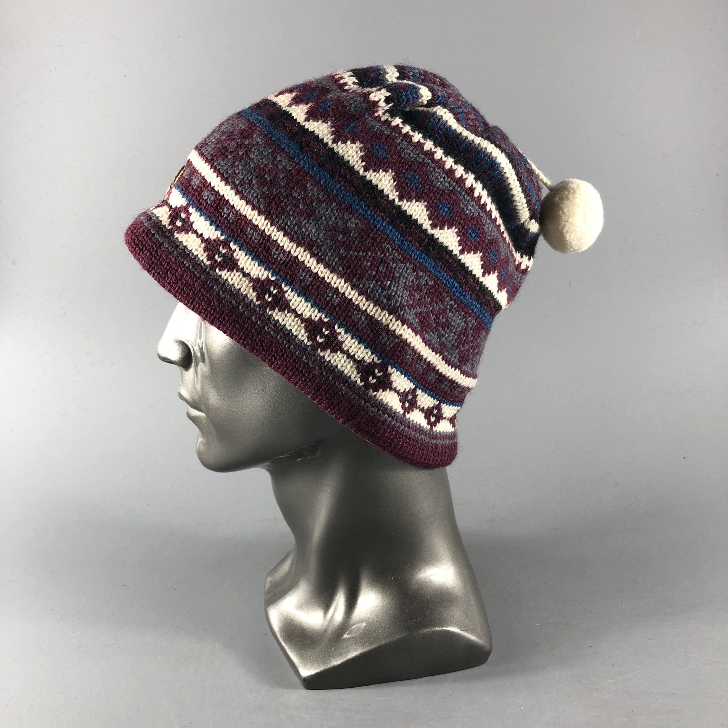 Polartec Polartec Fair Isle Wool Beanie Snowcap Snow Hat B1060 Size ONE SIZE - 2 Thumbnail