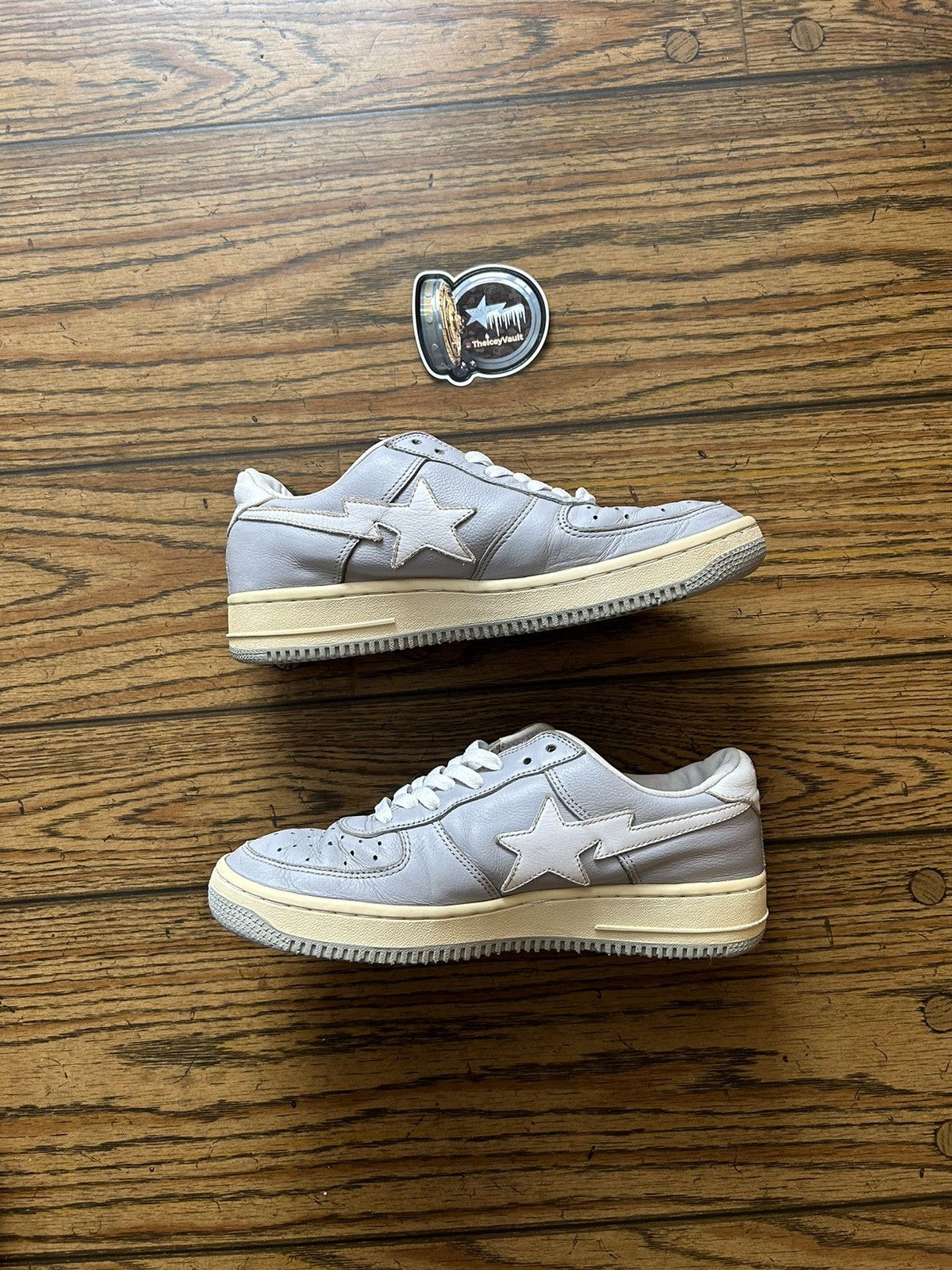 Bape Bape Grey/White Bapestas 9 Size US 9 / EU 42 - 2 Thumbnail