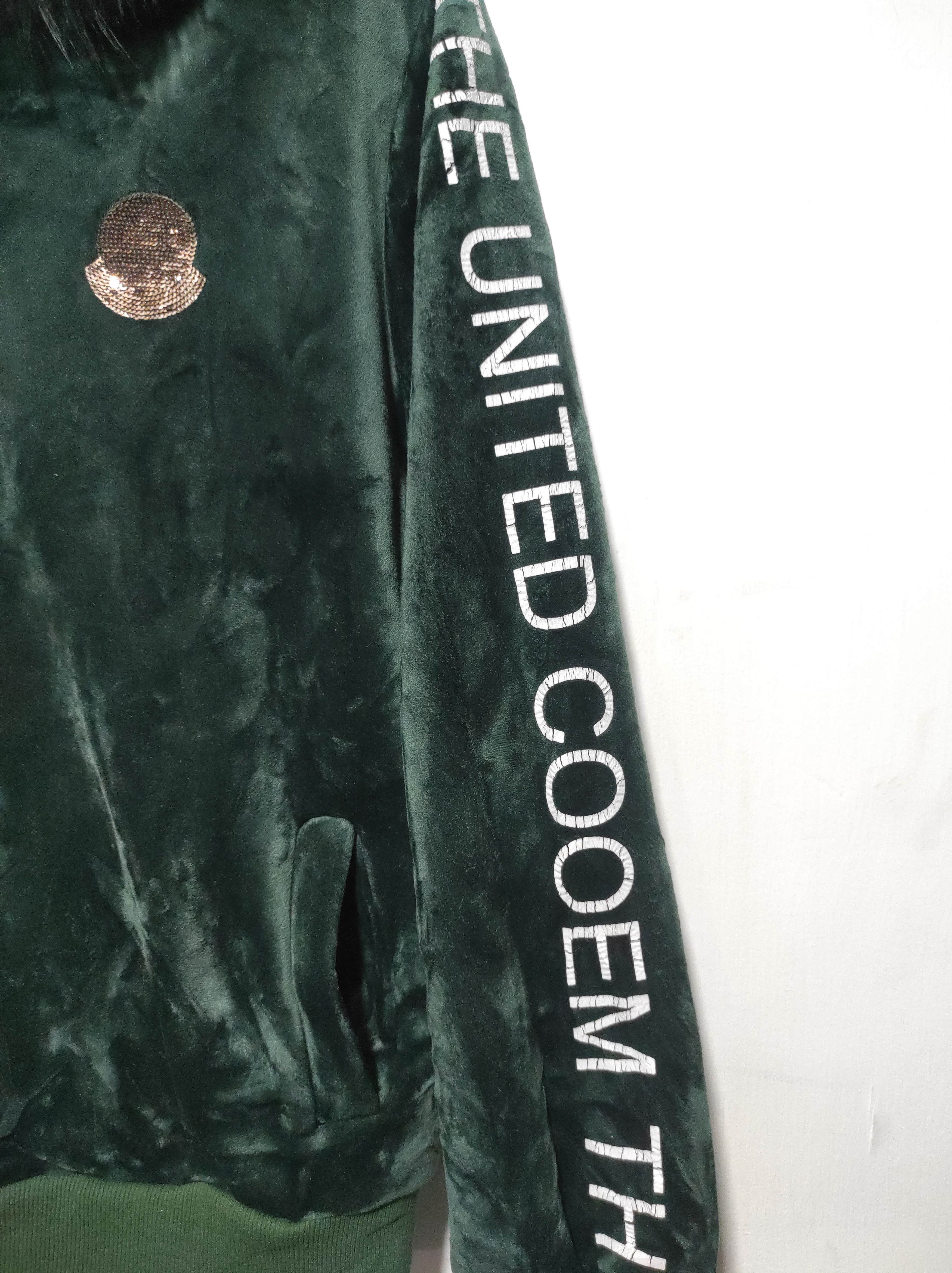 Hysteric Glamour Velvet Green Zipper Fur Hoodie LGB style Size S / US 4 / IT 40 - 8 Thumbnail