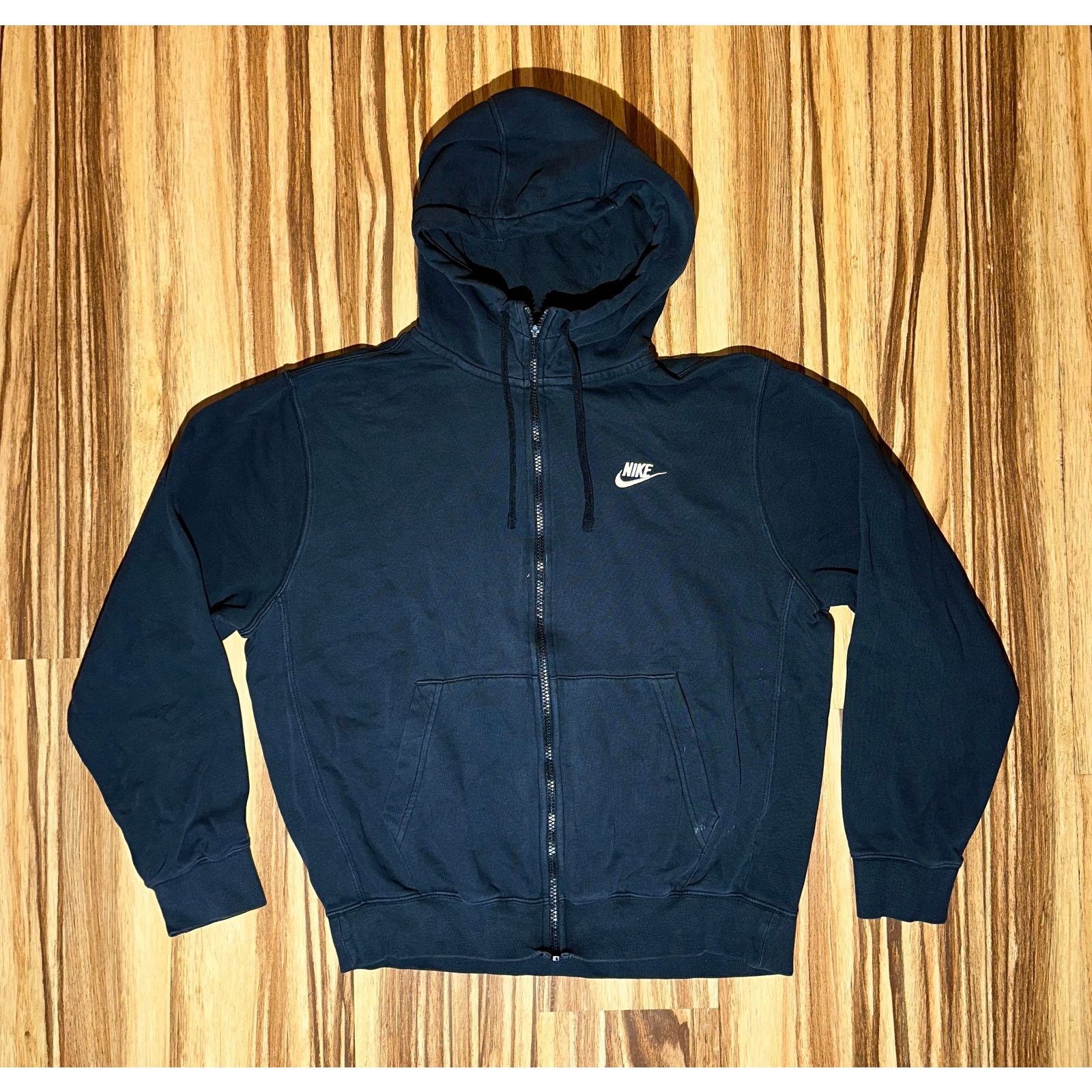 Nike Nike Black Zip Up Hoodie Size Medium Size US M / EU 48-50 / 2 - 2 Thumbnail