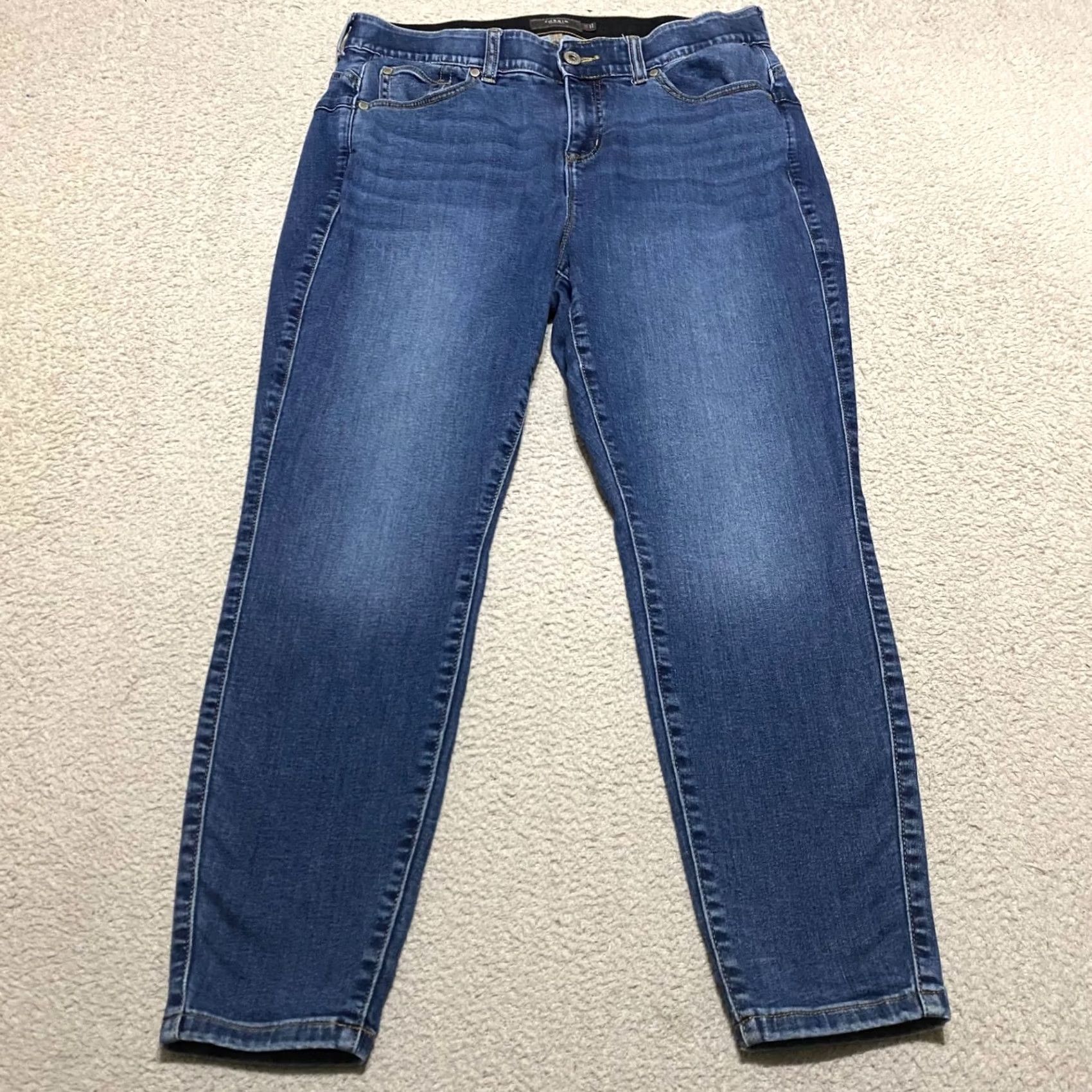 Torrid Torrid Jeans Pants 16P Blue Denim Medium Wash Skinny High Rise Petite Women Jeans Size 38" / US 16 / IT 52 - 2 Thumbnail