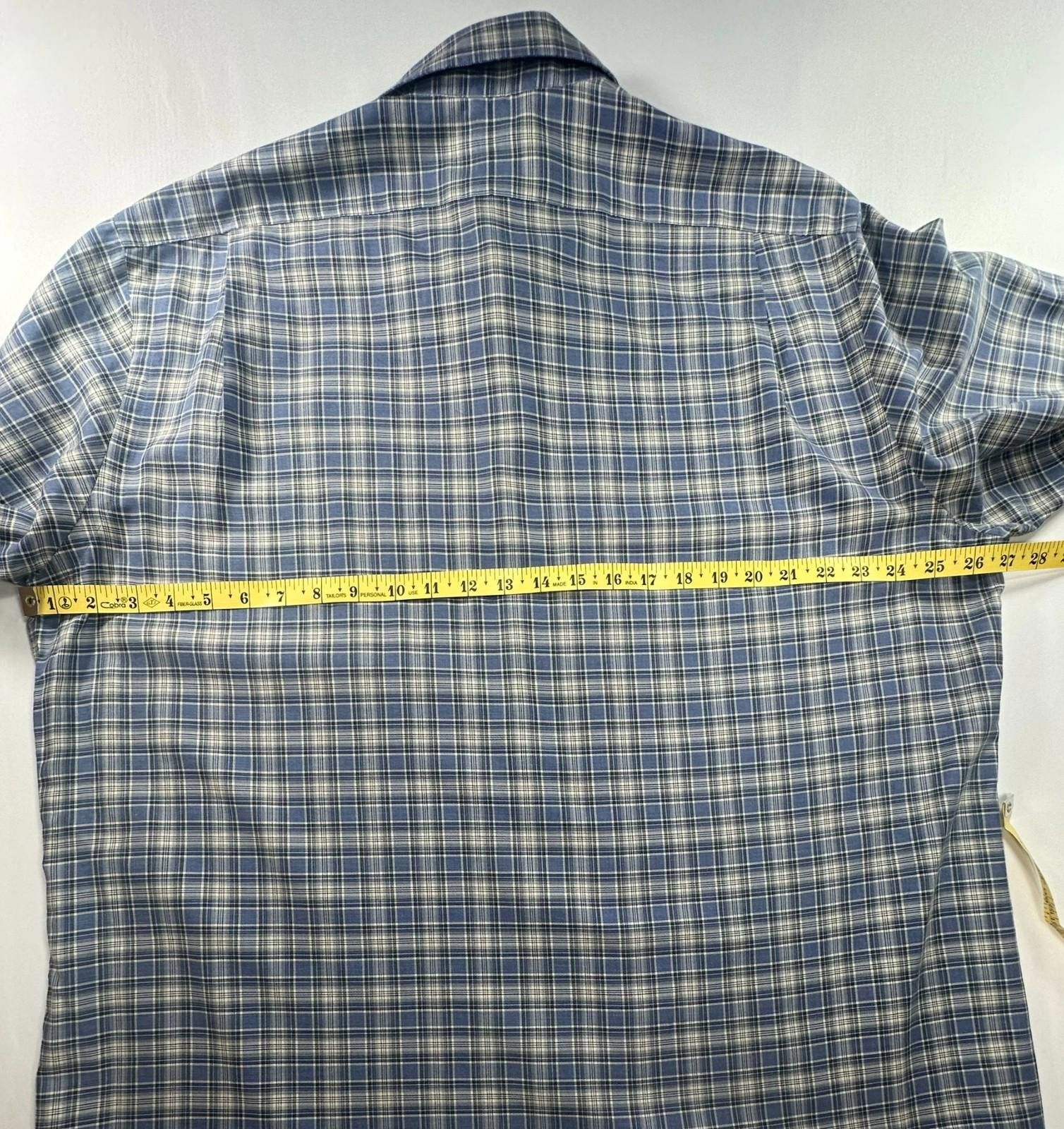 Polo Ralph Lauren Polo Ralph Lauren Classic Fit Plaid Button Up Blue Mens XL Size US XL / EU 56 / 4 - 4 Thumbnail