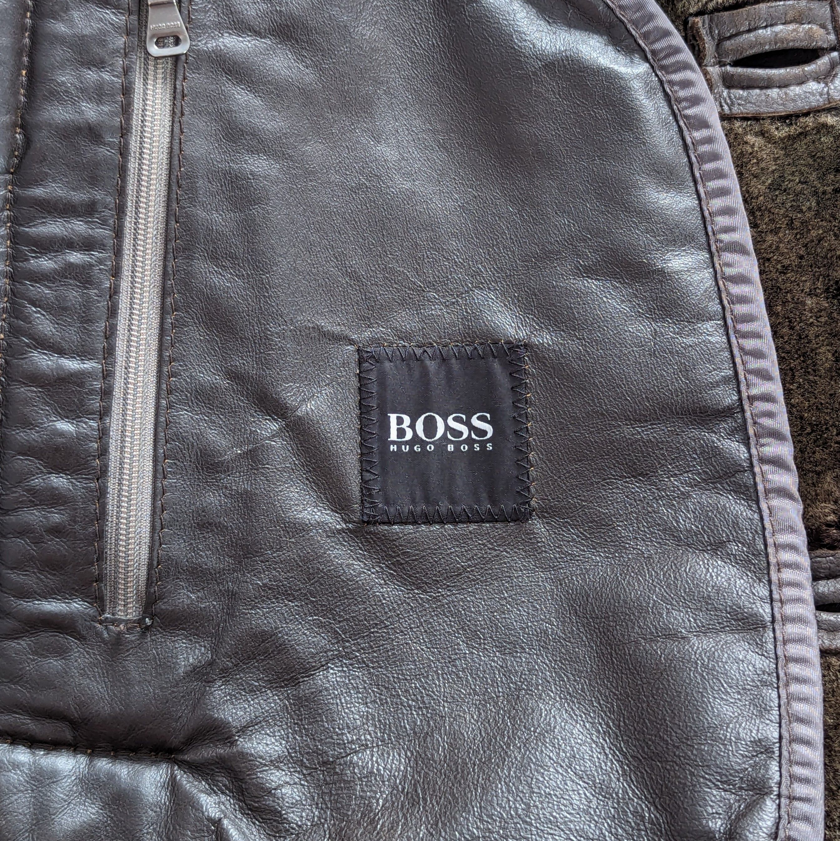 Hugo Boss HUGO BOSS Spanish Merino Lamb Brown Shearling Luxury Brand Size US L / EU 52-54 / 3 - 12 Thumbnail