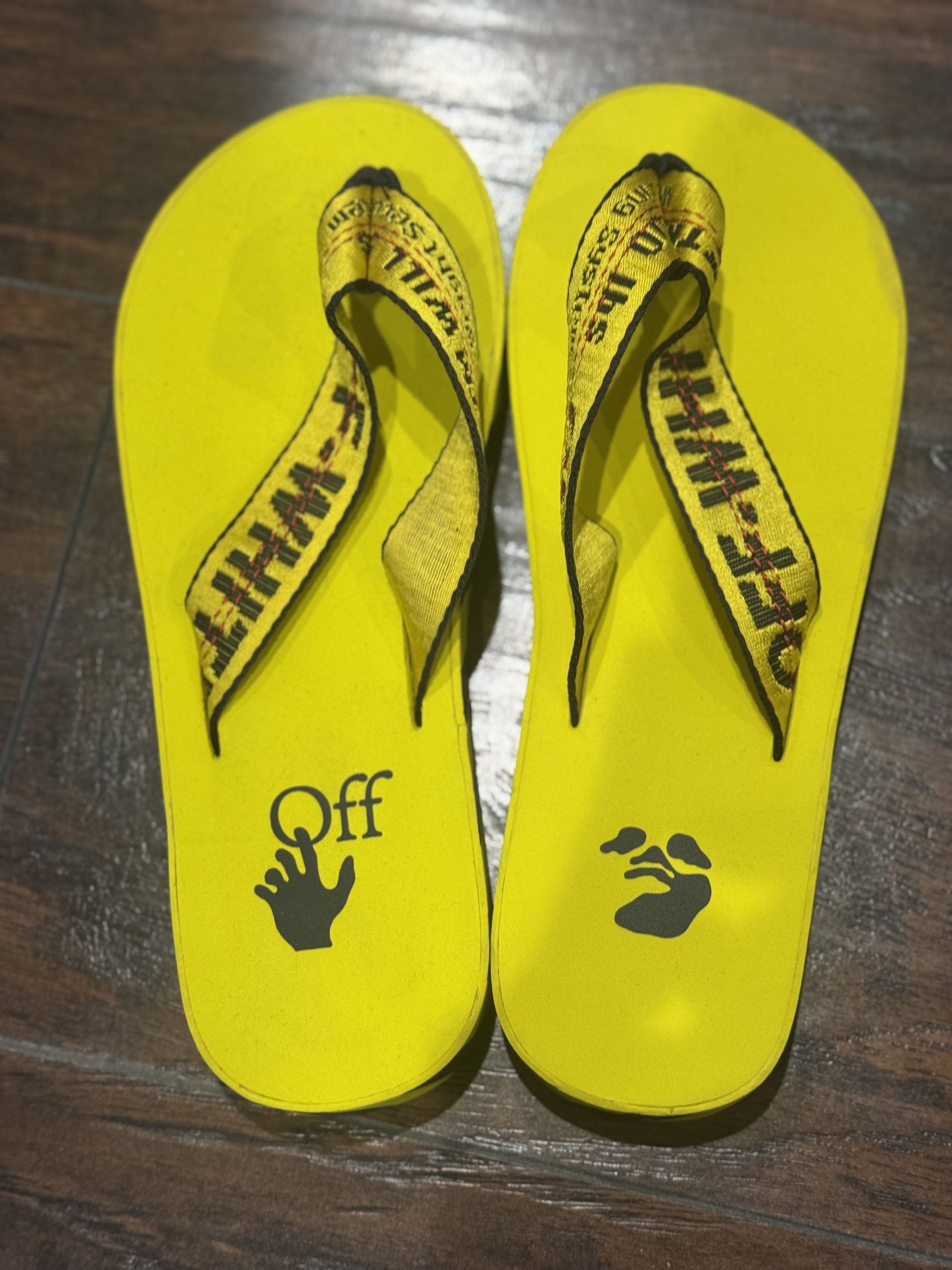 Off-White Industrial belt flip flops Size US 7 / IT 37 - 1 Thumbnail