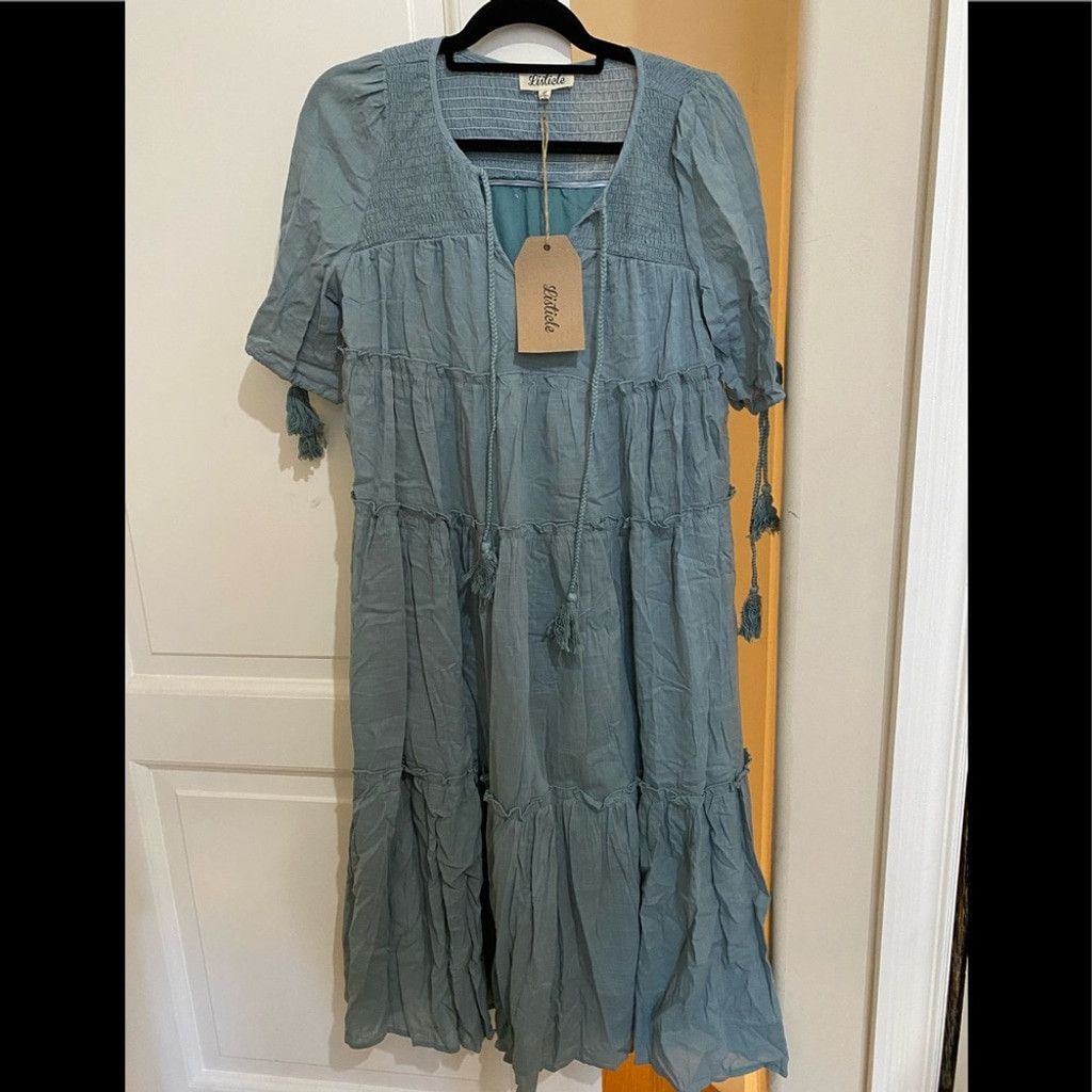 The Unbranded Brand Listicle Short Sleeved Midi Dress Size S / US 4 / IT 40 - 5 Thumbnail