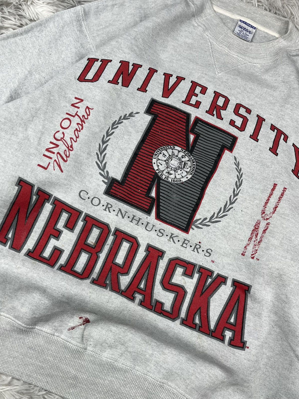 Japanese Brand Vintage 90s University of Nebraska Sweatshirt Size US L / EU 52-54 / 3 - 5 Thumbnail